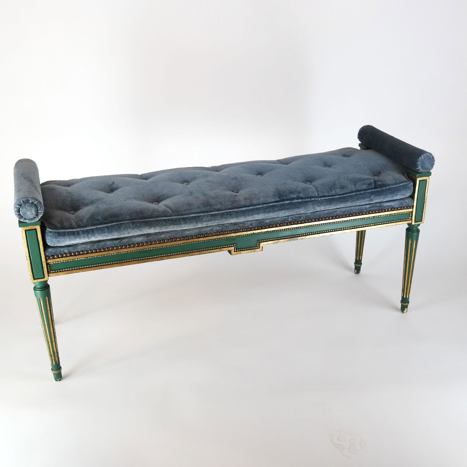 Louis XVI-Style Painted Window Bench (1 of 10)
