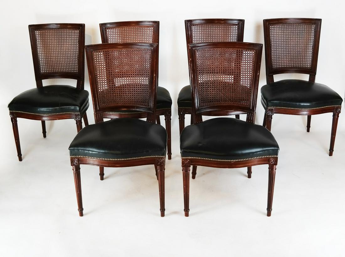Set of 6 Louis XVI-Style Side Chairs (1 of 7)