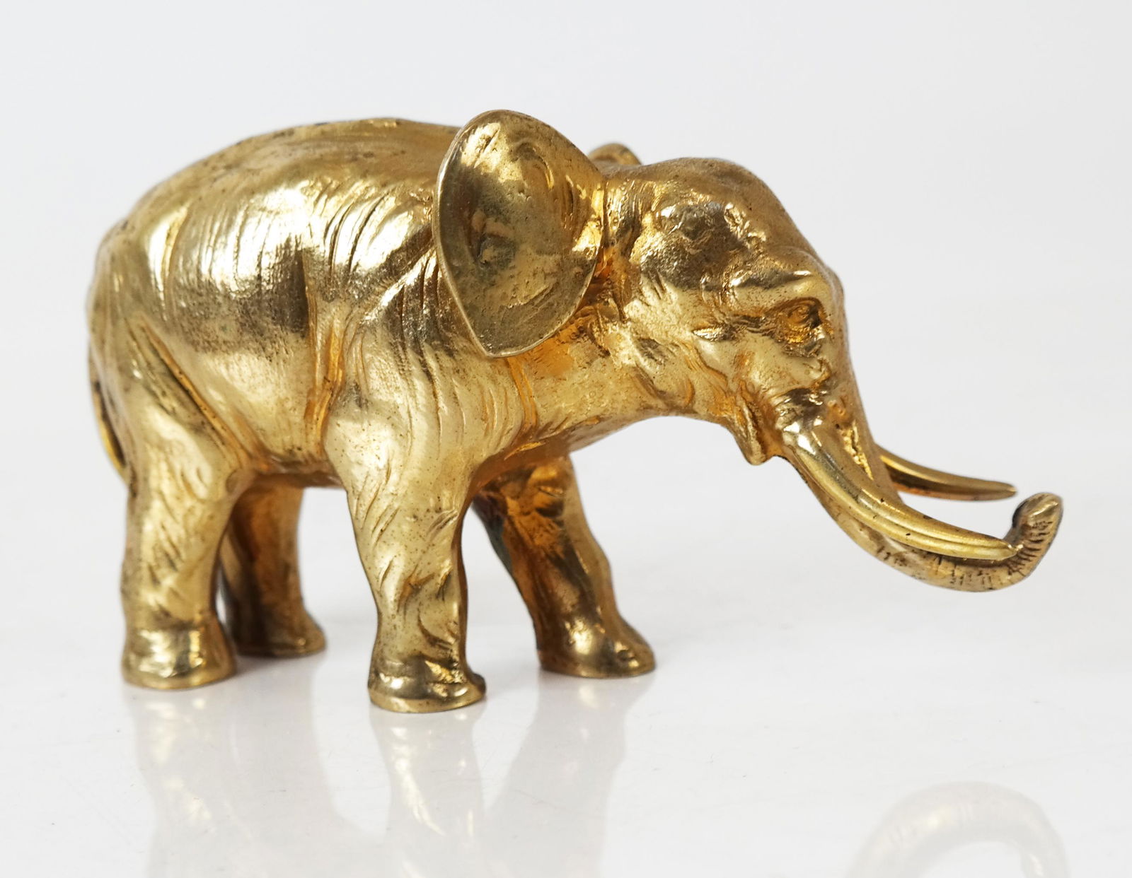 .800 Gilt Silver Elephant Figurine (1 of 7)