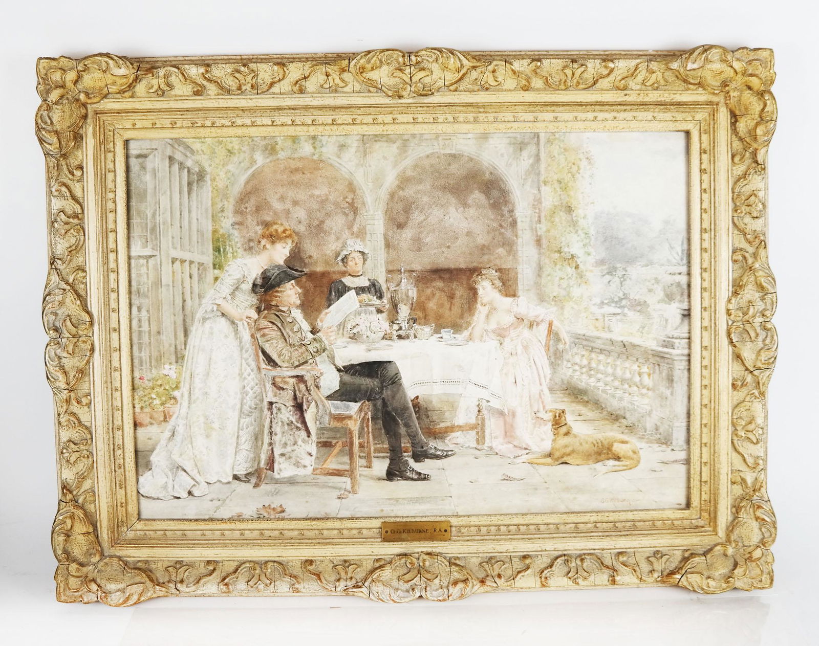 George C. KILBURNE: Afternoon Tea - Painting (1 of 5)