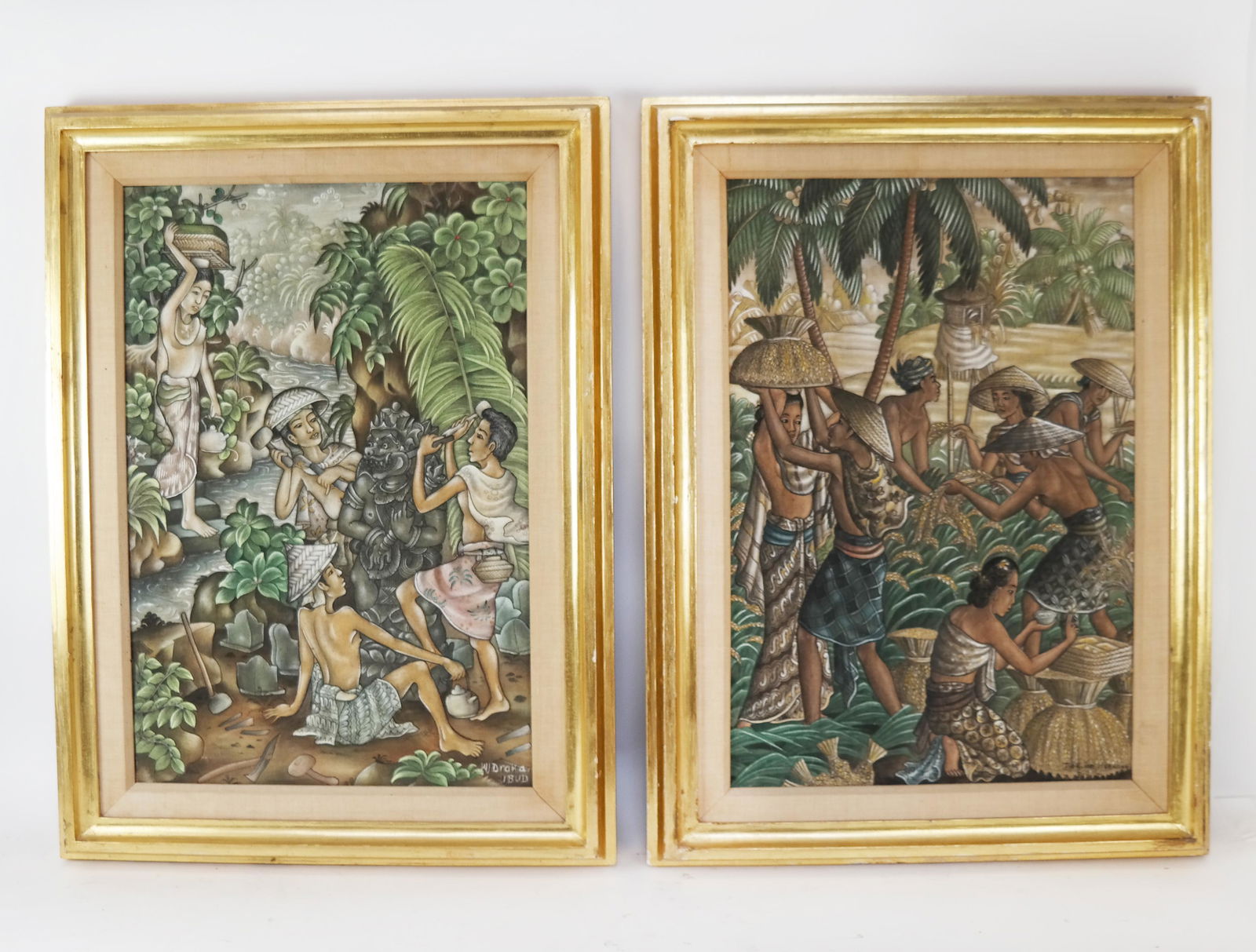 Two Balinese Batik Paintings (1 of 13)