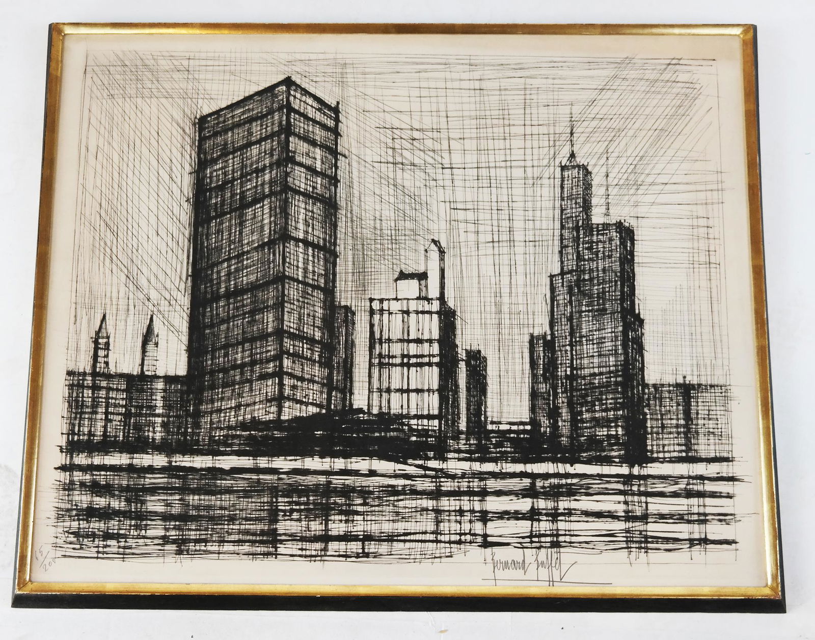 Bernard BUFFET: Buildings - Lithograph (1 of 7)