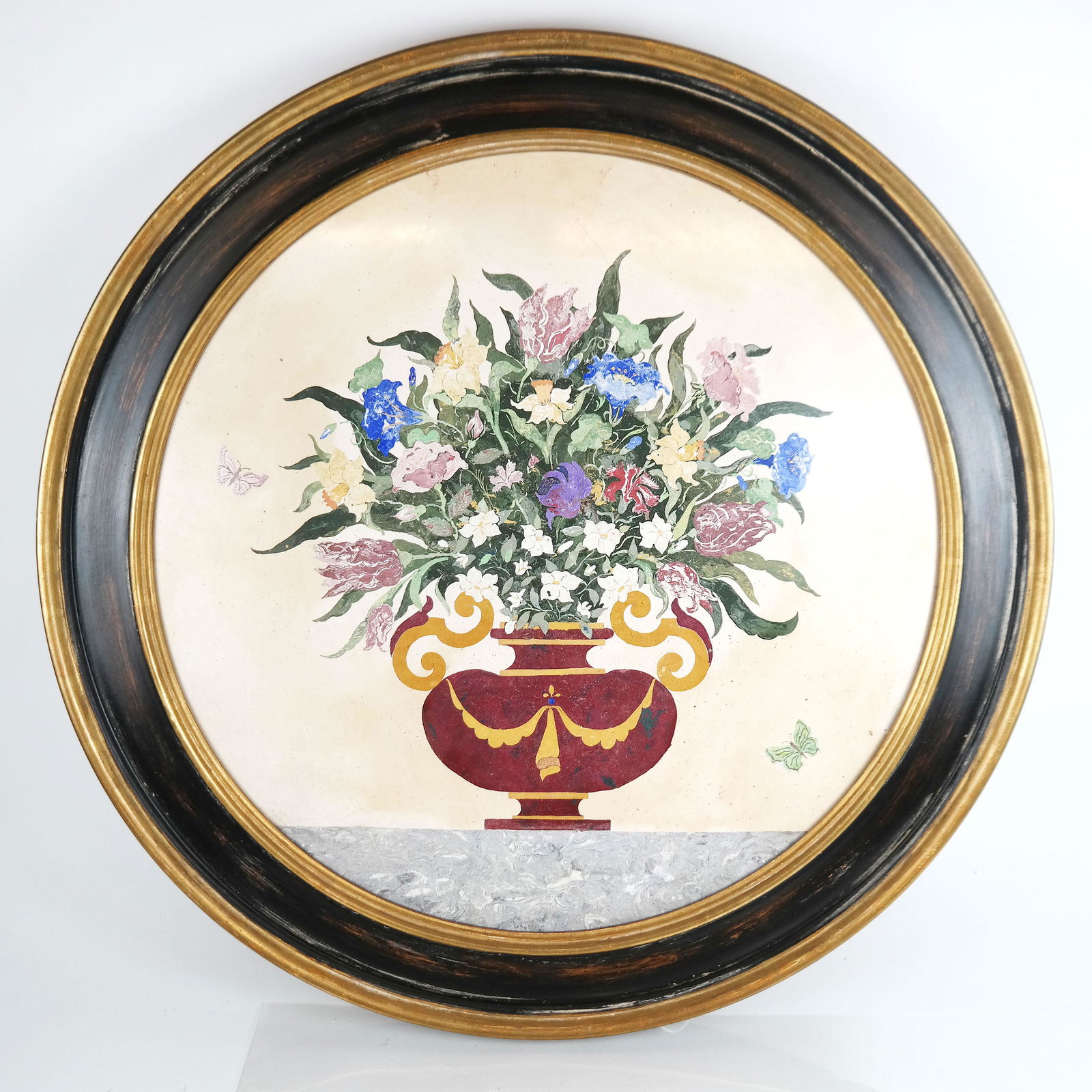 Large Louis XV-Style Gilt Brass Hall Lantern (1 of 11)