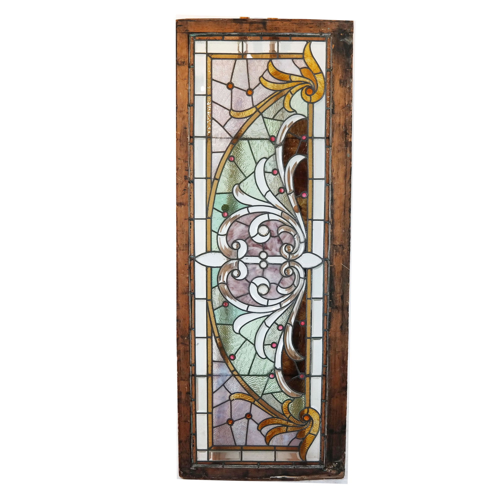 Leaded Stained Glass Transom Window (1 of 11)