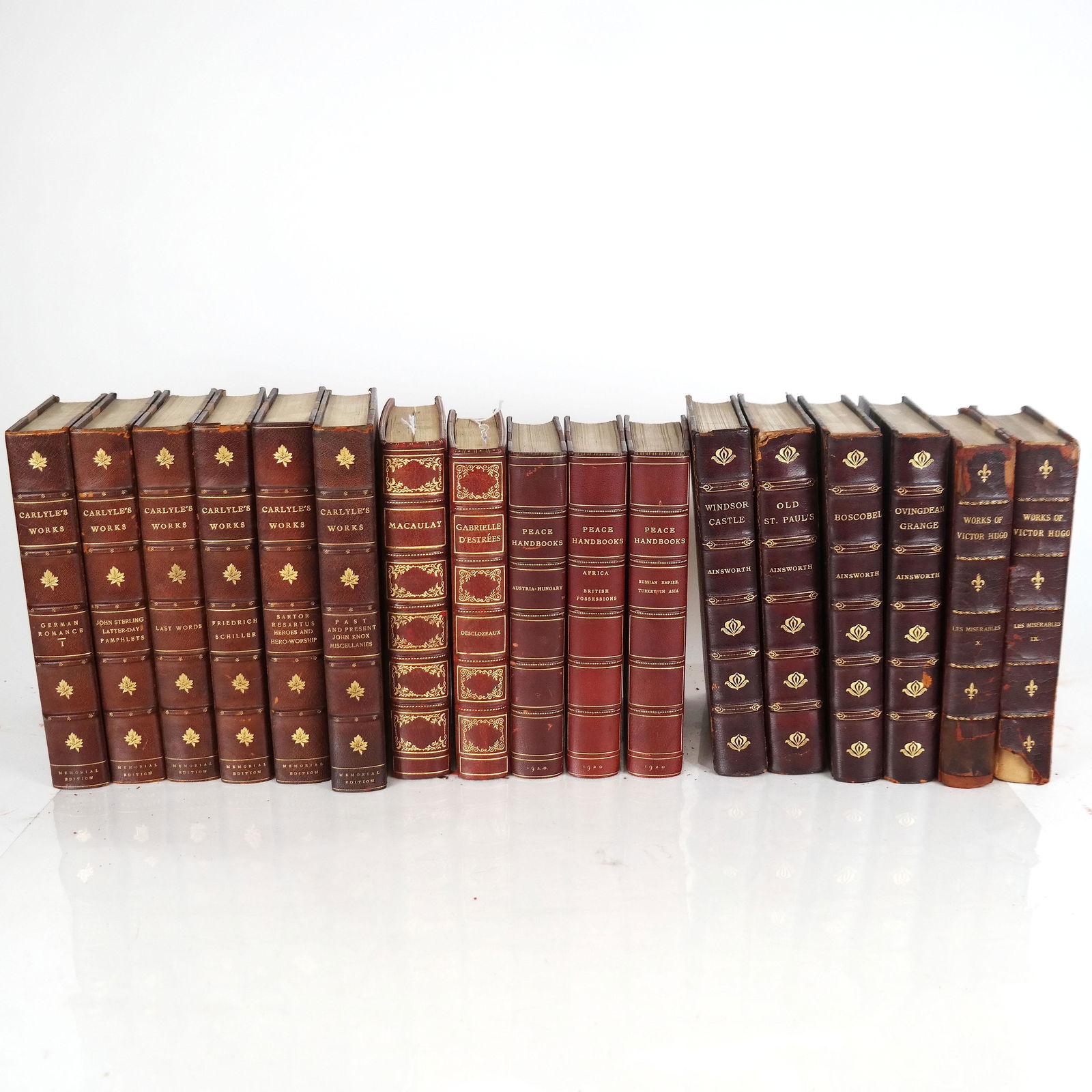 BOOKS: Assorted Leather Bound Volumes (17 Vols) (1 of 9)