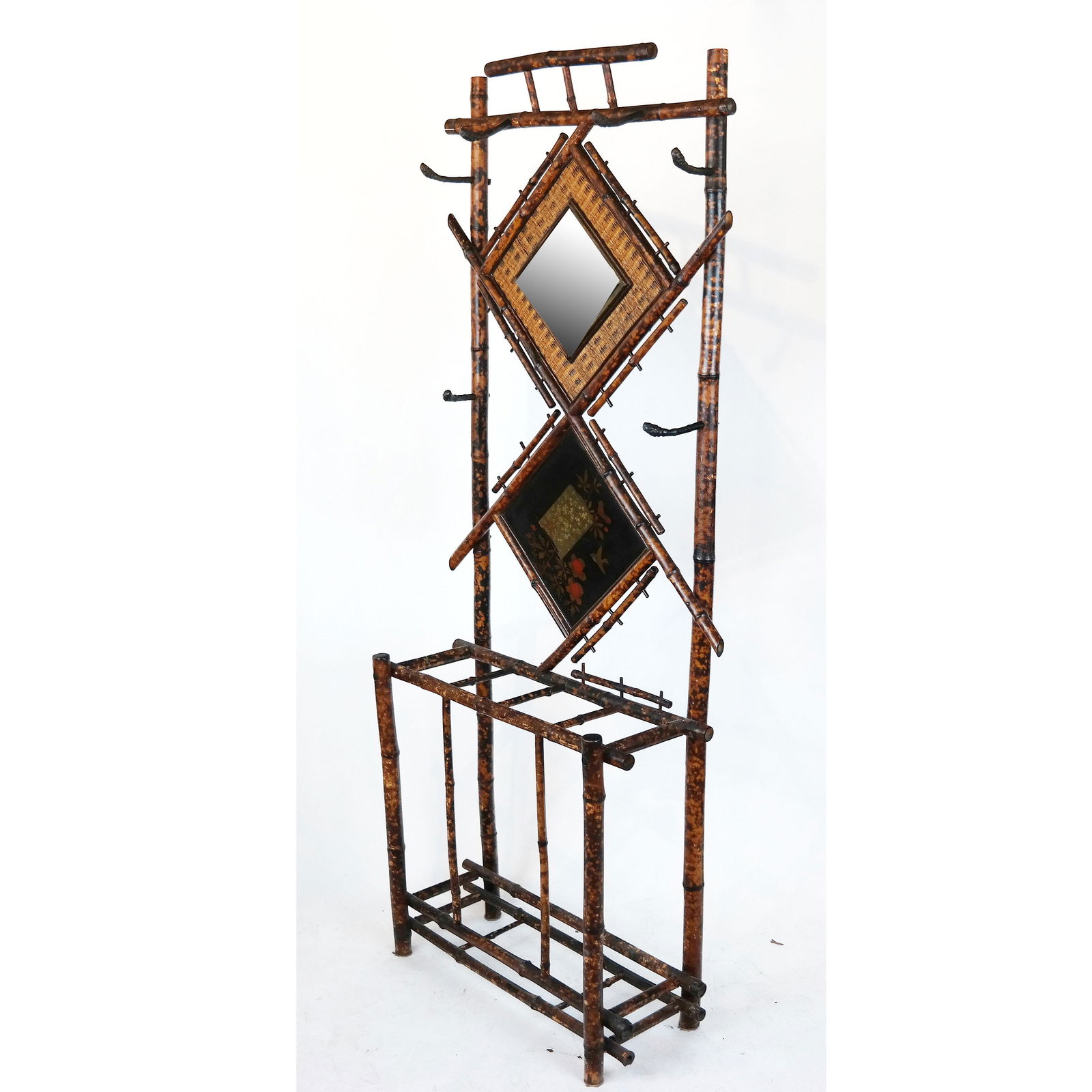 Arts & Crafts Bamboo Hall Stand / Tree (1 of 9)