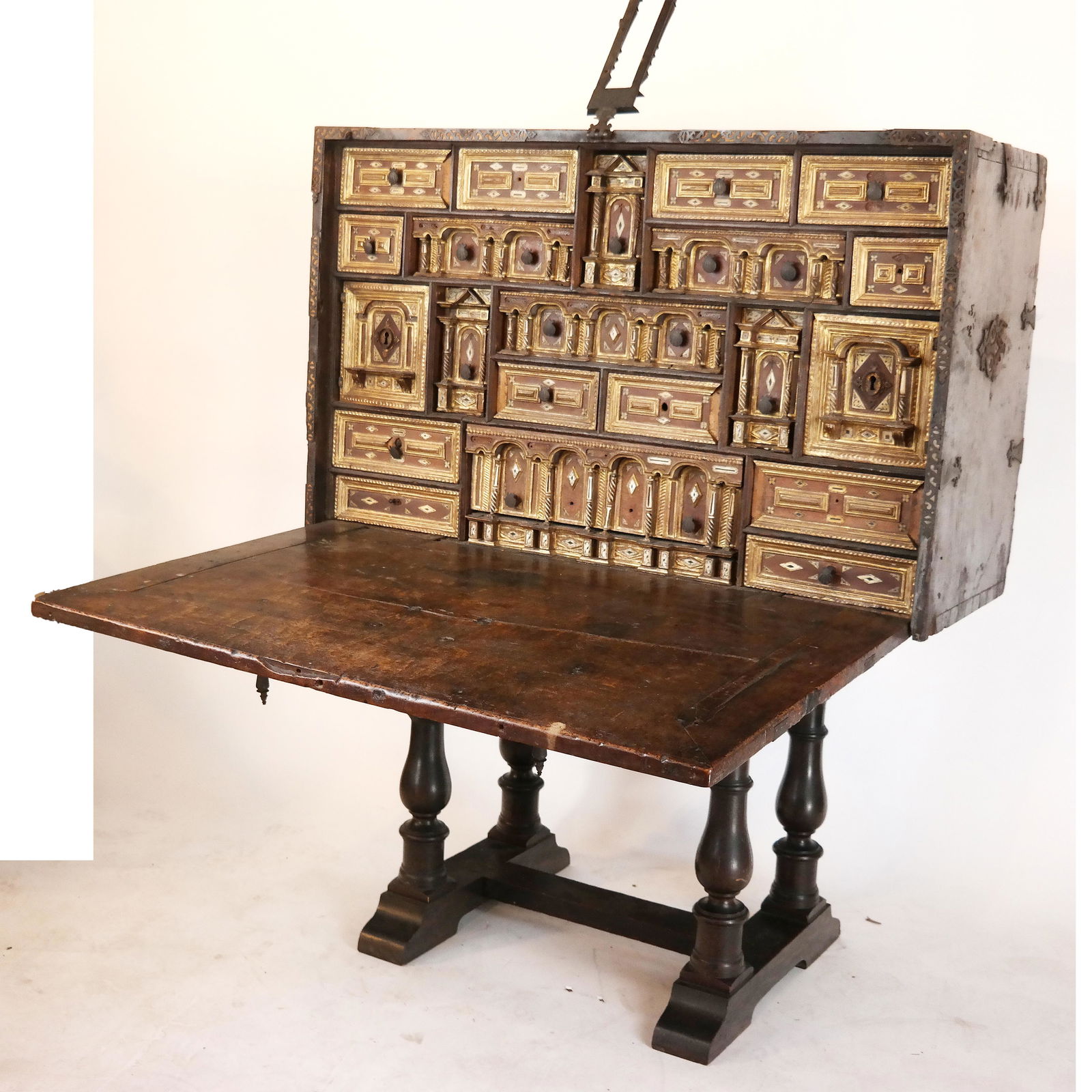 17th-18th C. Spanish Two-Section Vargueno (1 of 17)