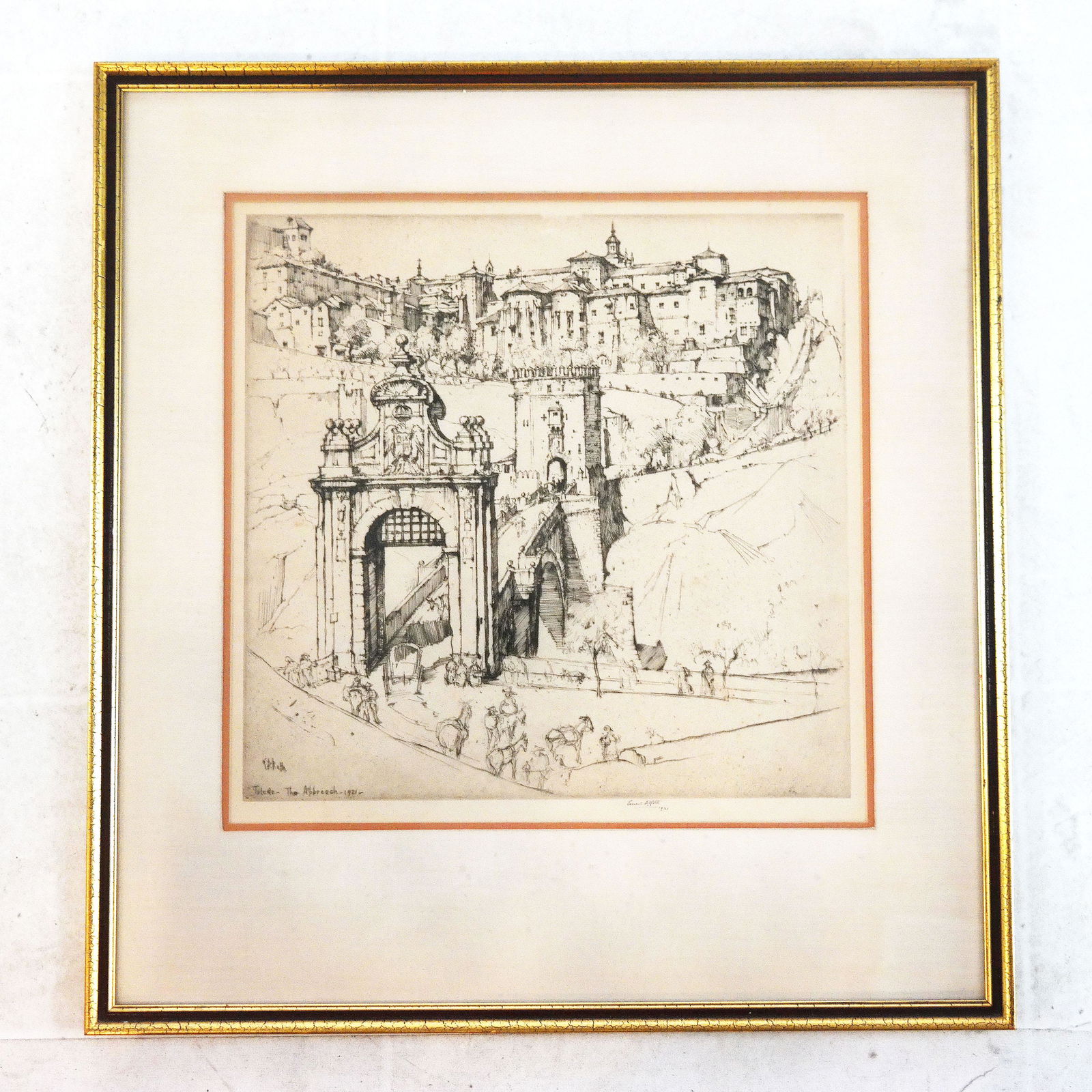 Ernest D. ROTH: "Toledo - The Approach" - Etching (1 of 9)