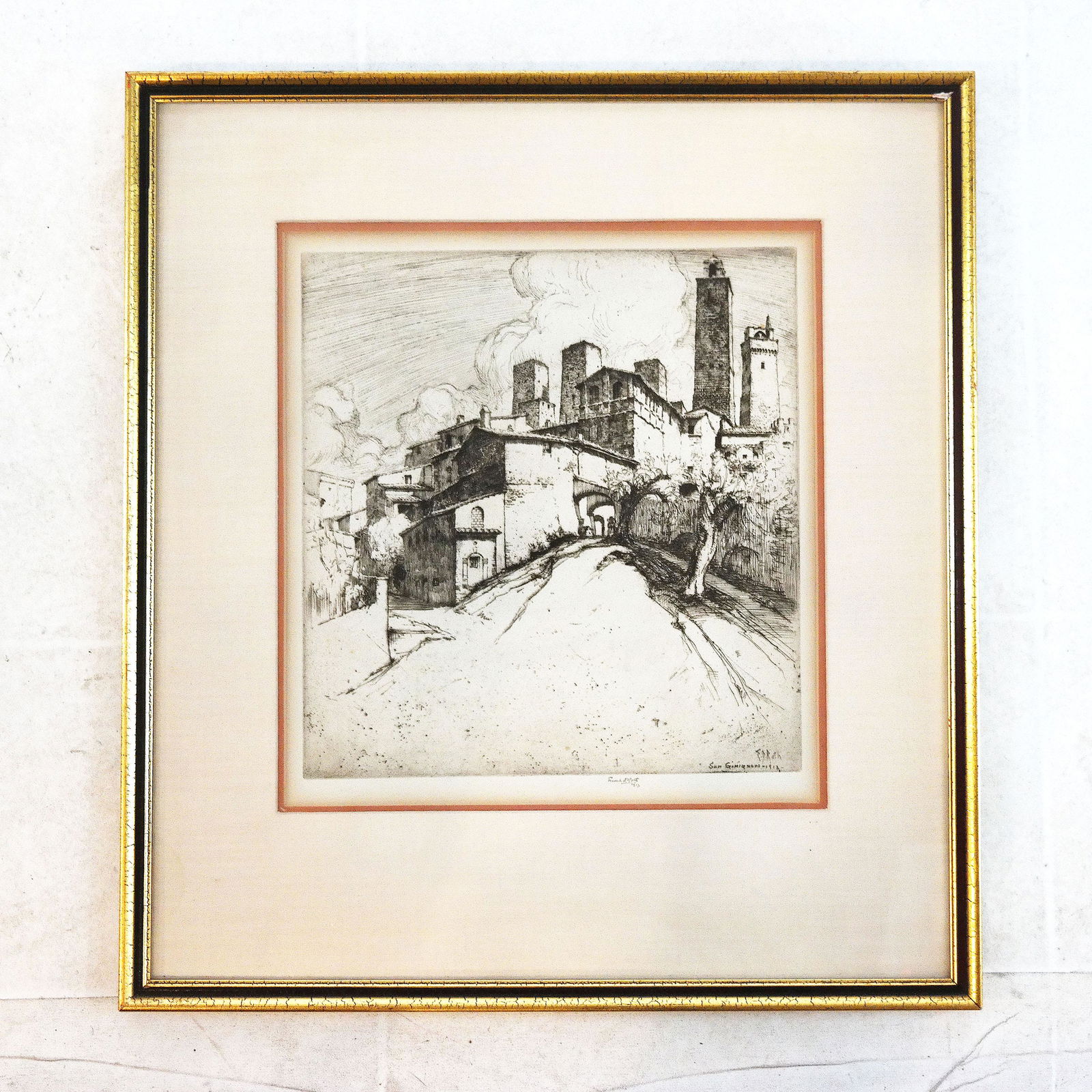 Ernest D. ROTH: "San Gimignano" - Etching (1 of 9)