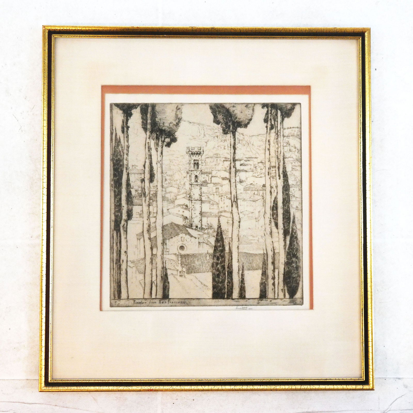 Ernest D. ROTH: Fiesole..." - Etching (1 of 7)