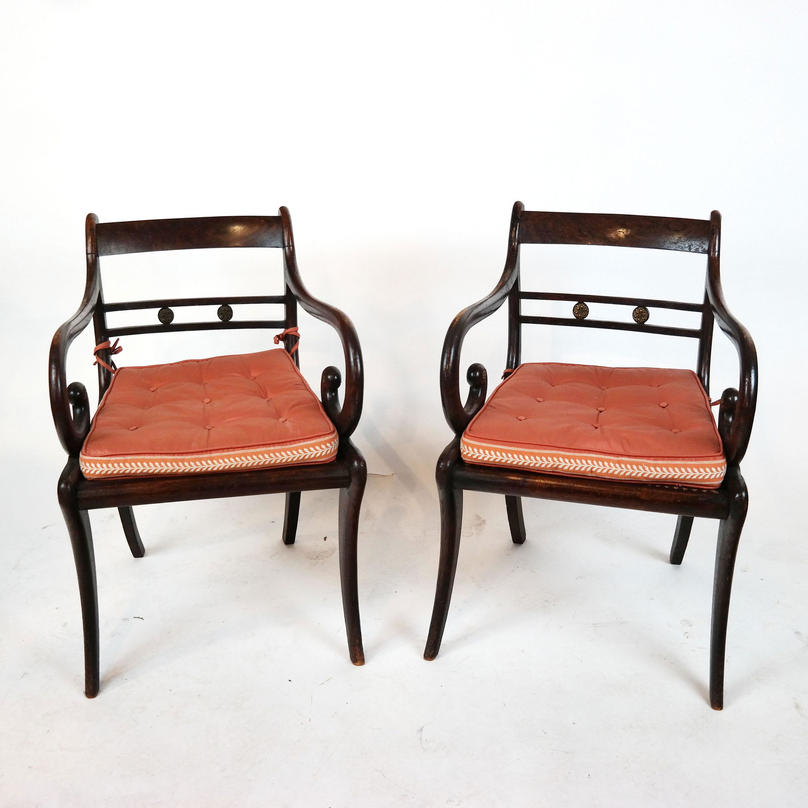 Pair of Empire-Style Arm Chairs (1 of 9)