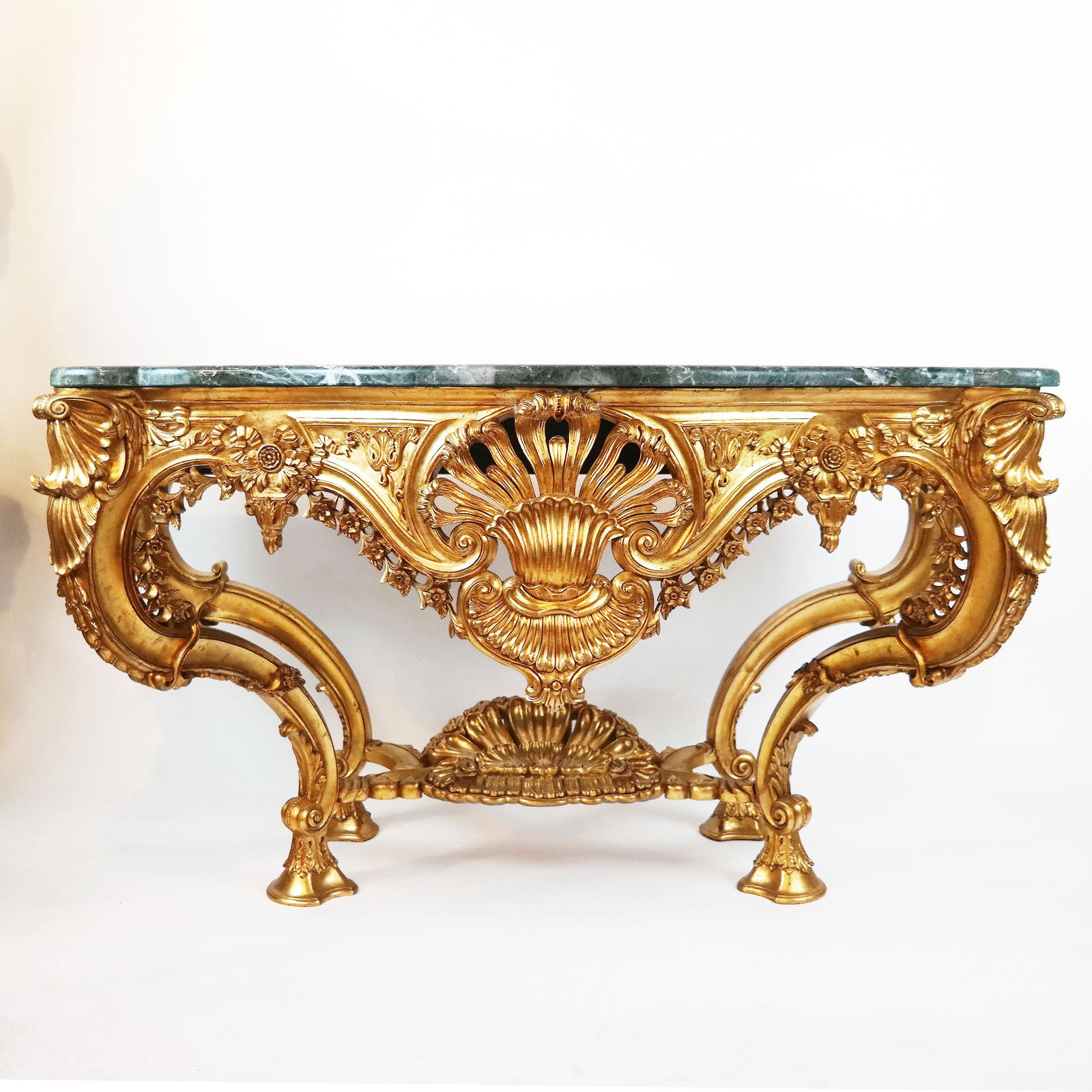 Louis XV-Style Carved Gilt Wood Console (1 of 20)