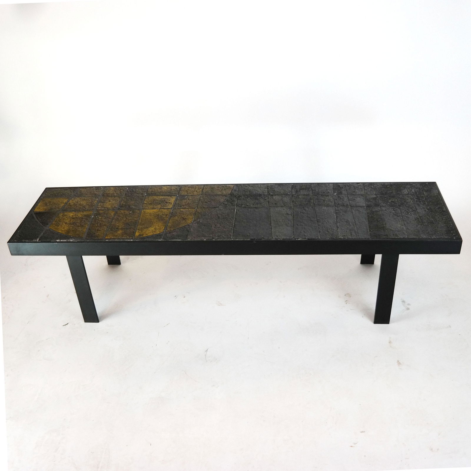 Modern Iron & Art Tile Low / Coffee Table (1 of 10)
