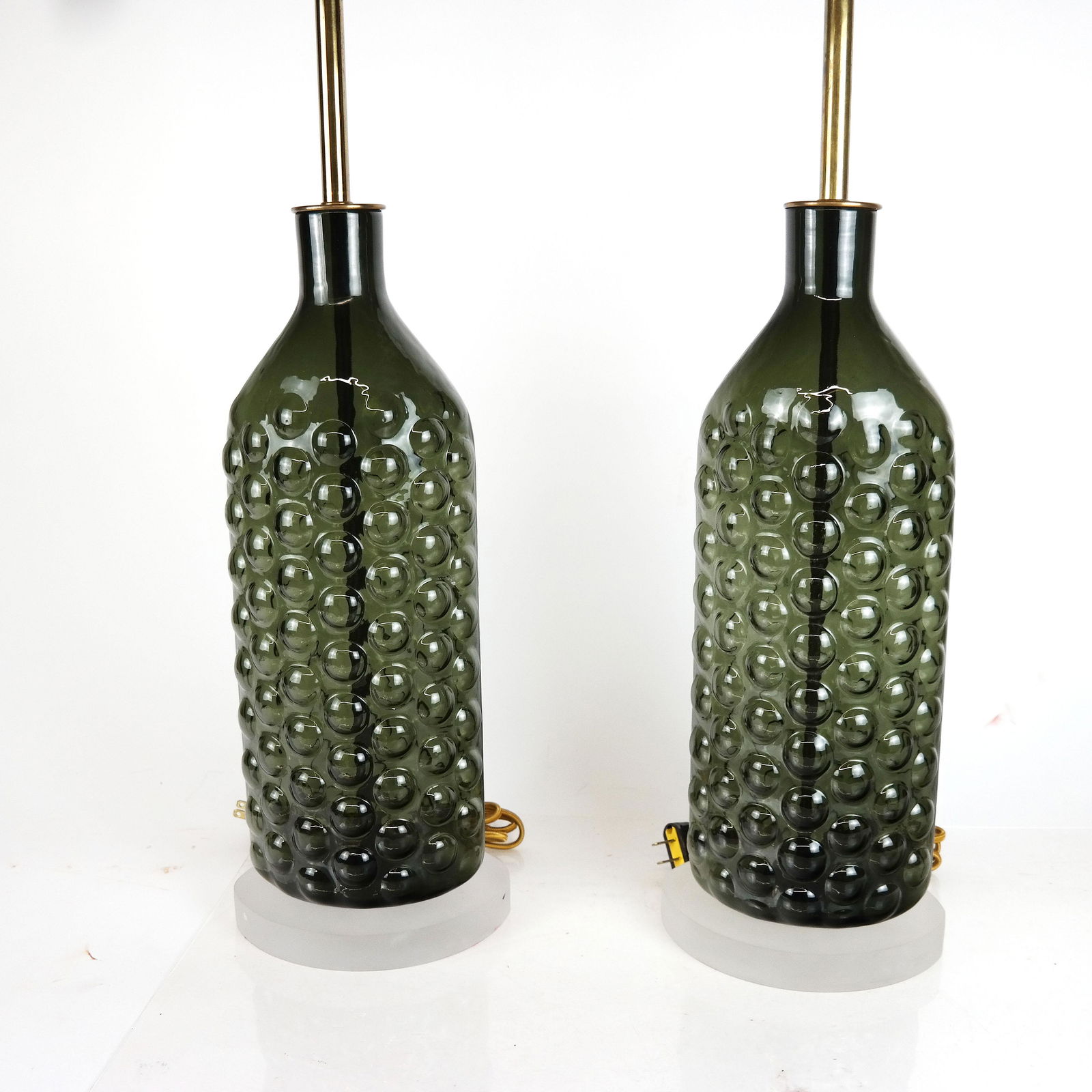 Pair of Mid-Century Glass Table Lamps (1 of 9)