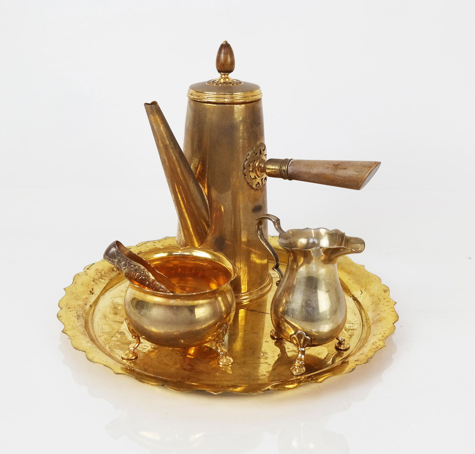 Tiffany & Co. Makers Gilt Silver Coffee Set (1 of 18)