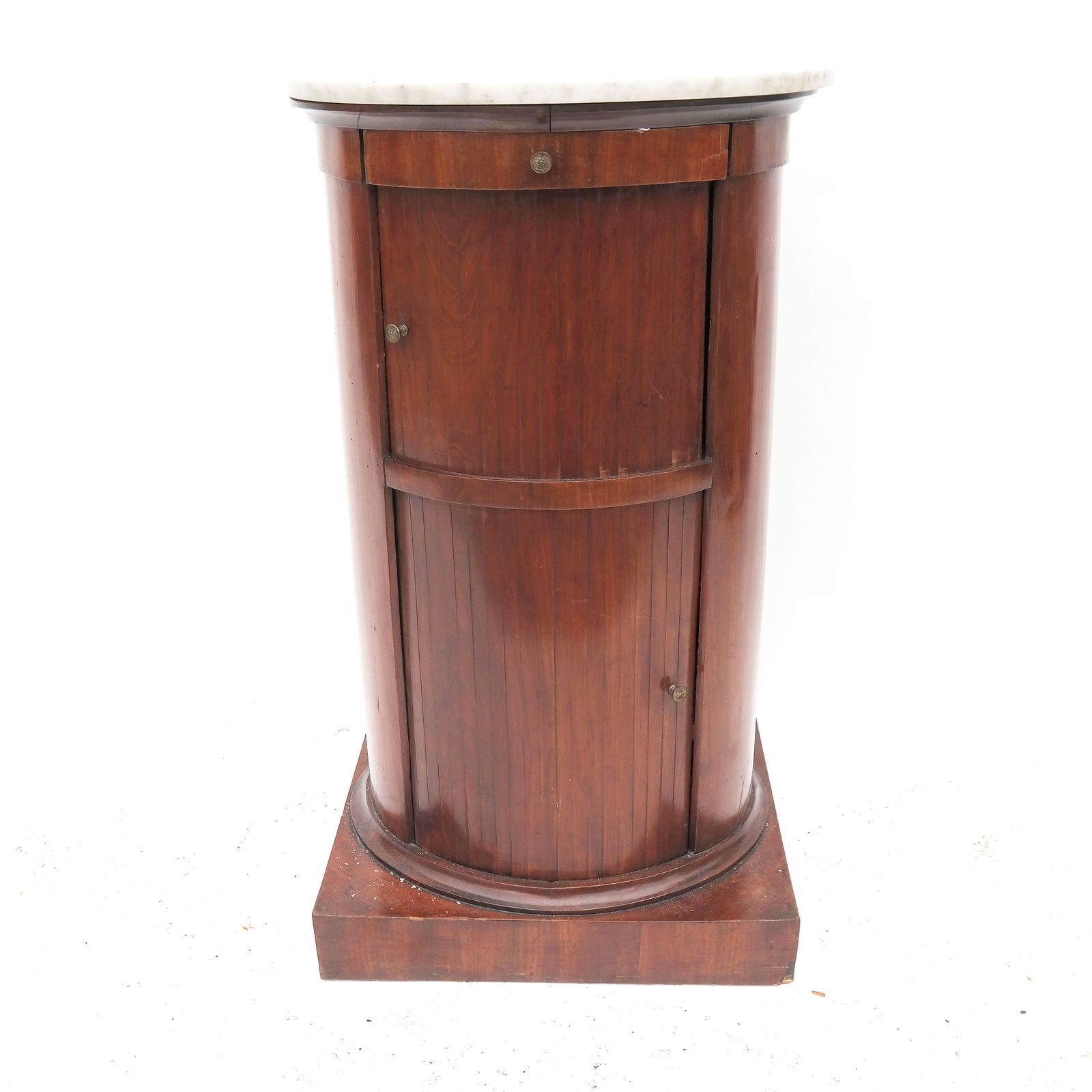 Unusual Antique Marble Top Pot Stand (1 of 10)