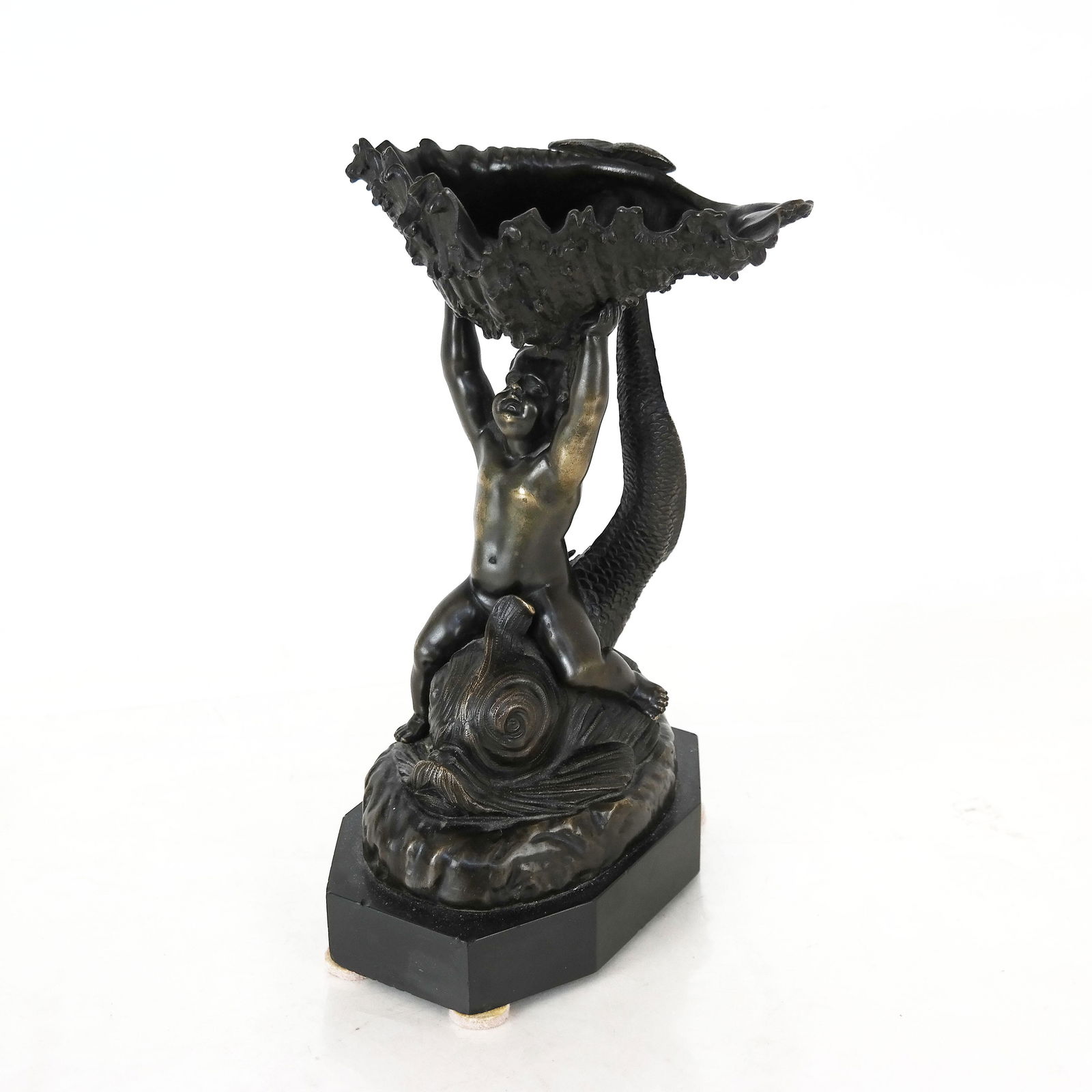 Baroque-Style Bronze Figural Vessel (1 of 7)