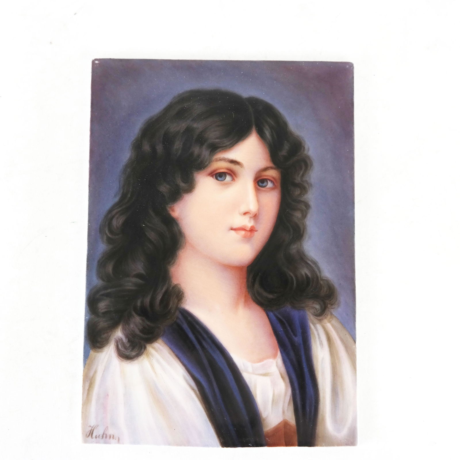 Continental Painted Porcelain Plaque (1 of 6)