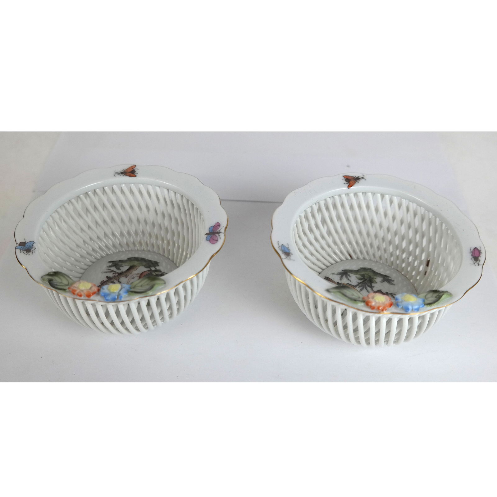 Pair of Herend Potpourri Dishes (1 of 9)