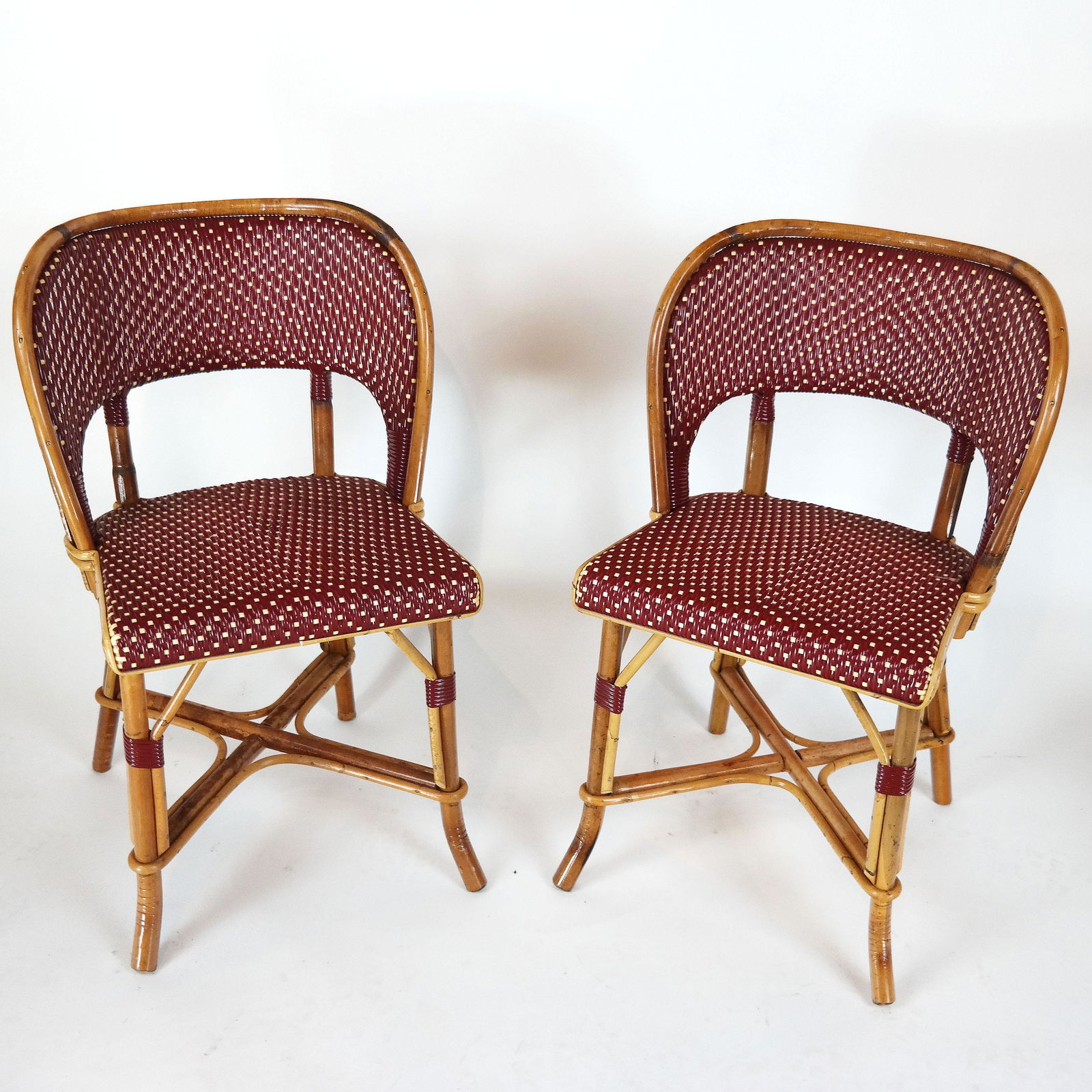 Pair J. Gatti Rattan Cafe Chairs (1 of 6)