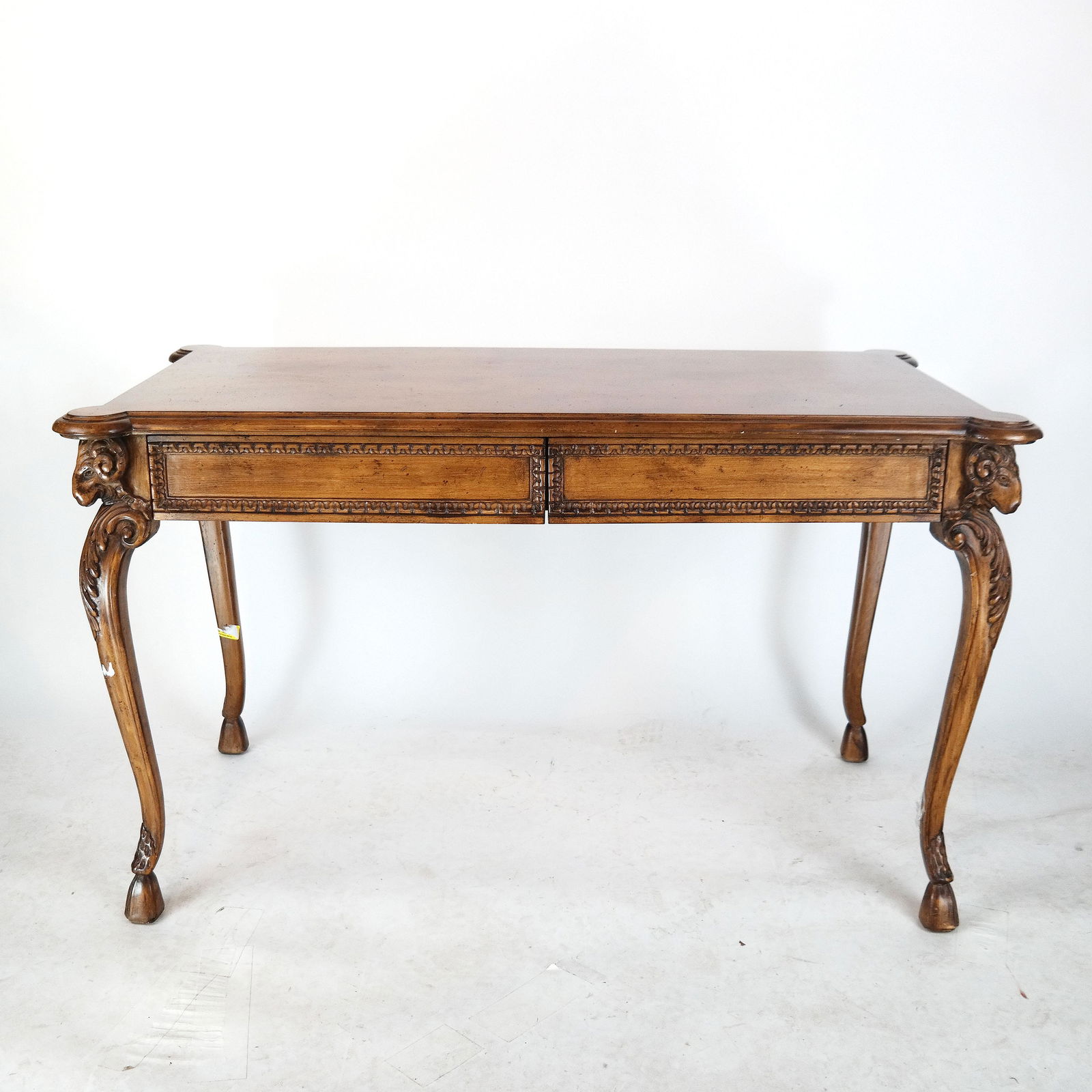 Classical-Style Fruitwood Desk, Ca. 1980 (1 of 12)