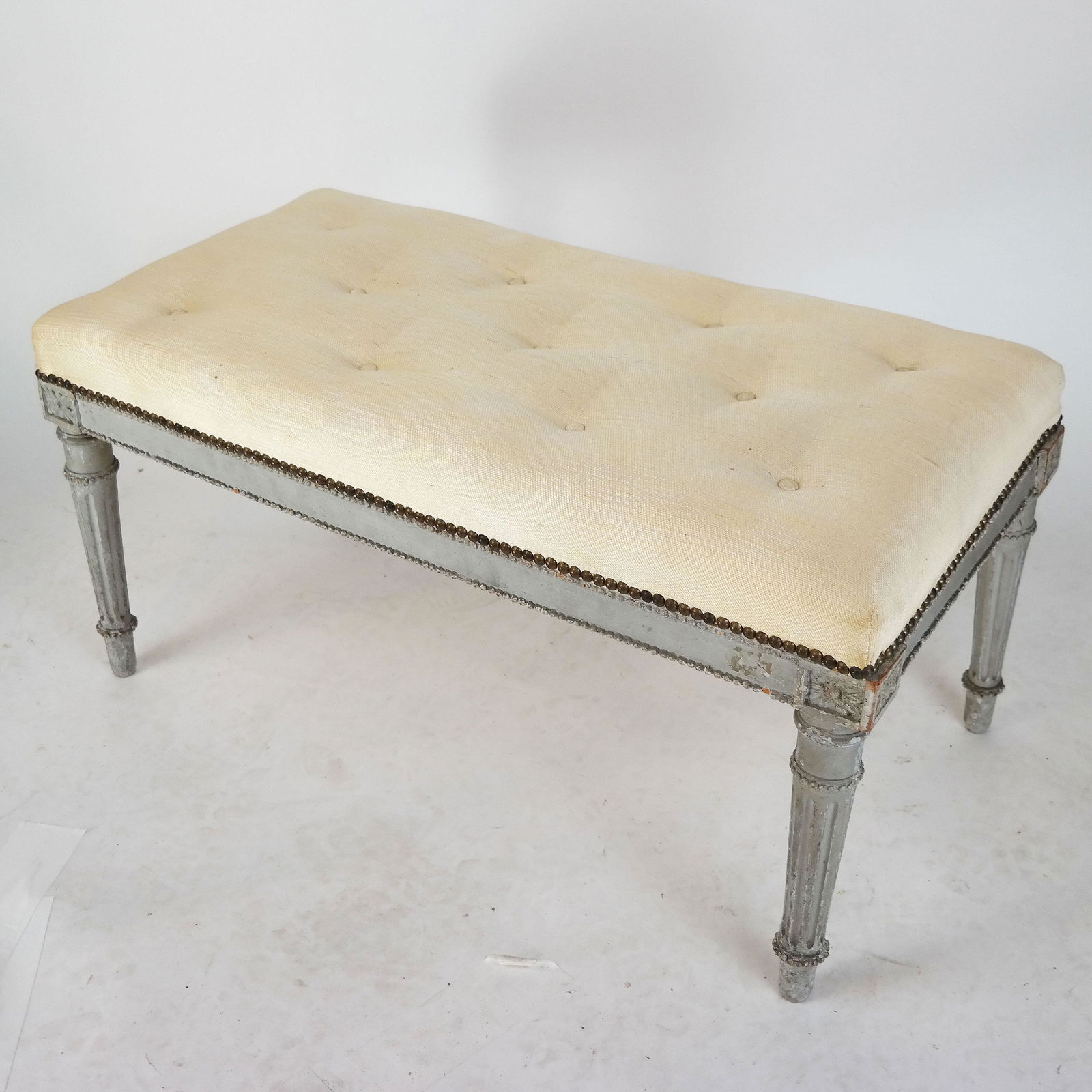 19th C. French Painted Window Bench (1 of 6)