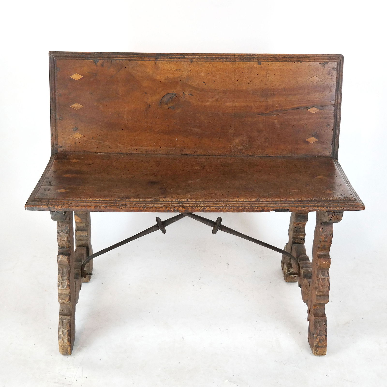 17th C. Italian Walnut Bench / Pew (1 of 11)