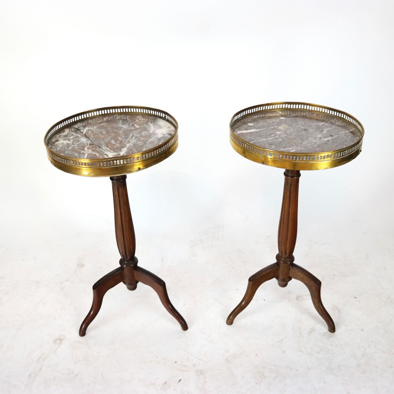 Pair of Marble Top Gueridons (1 of 7)