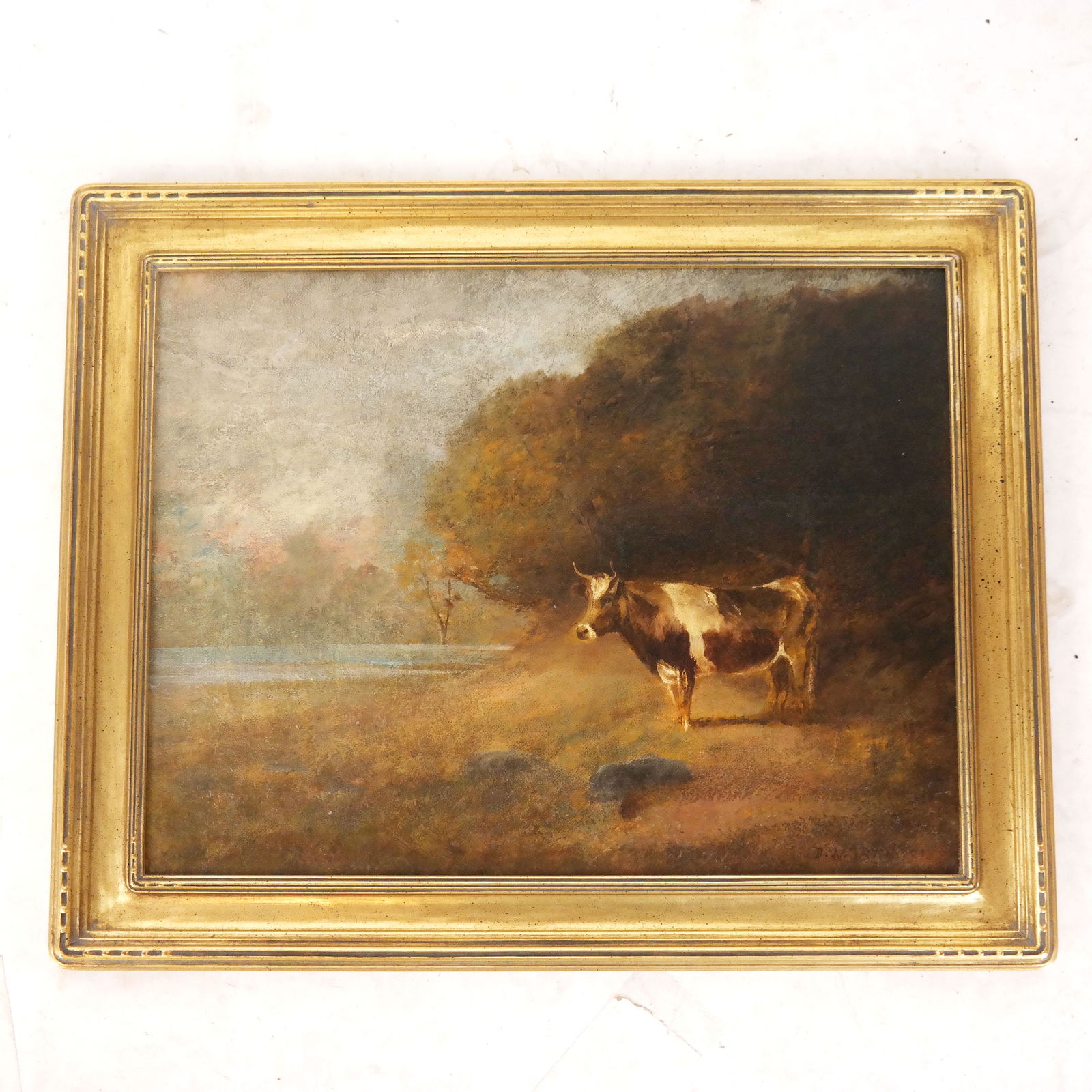D.W. TRYON: Pastoral Scene - Oil Painting (1 of 7)