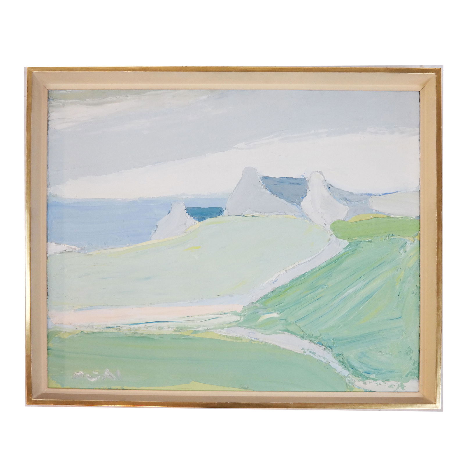 Roger MUHL: Abstract Shore Scene - Painting (1 of 10)
