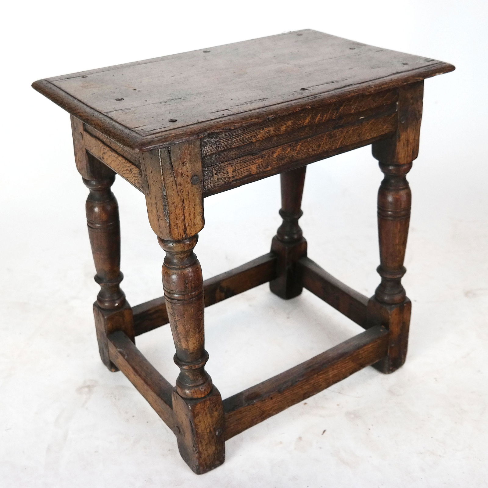 18th C. Continental Oak Stool / Seat (1 of 7)