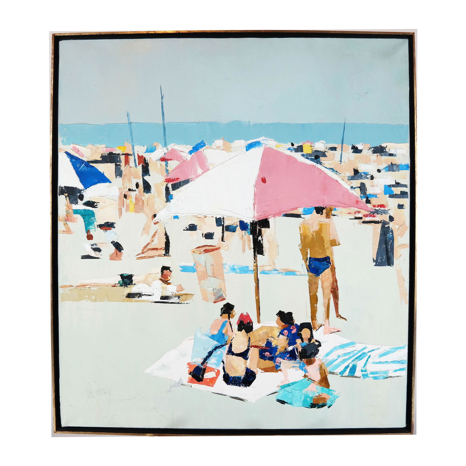 Andrew SHUNNEY: Beach Scene - Painting (1 of 10)