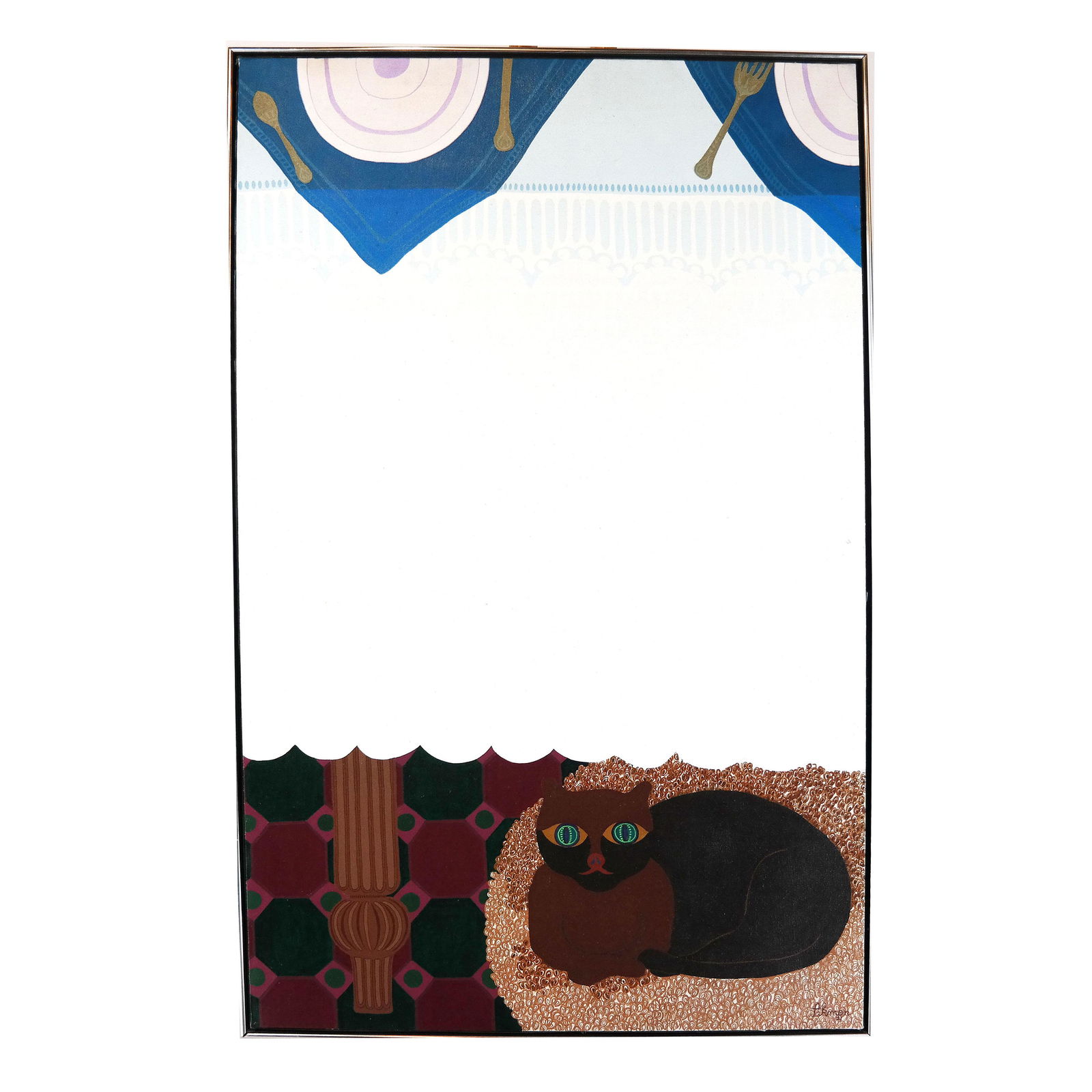 Daniel AKMAN: Still Life w/ Cat - Painting (1 of 8)