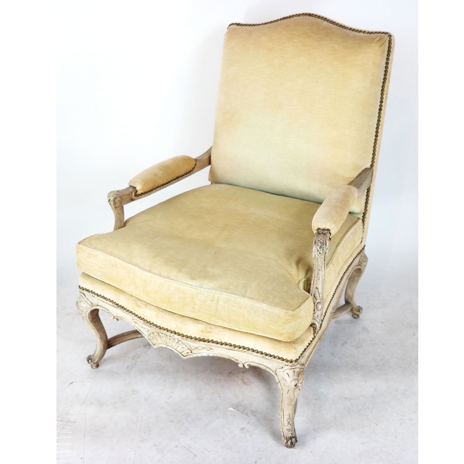 19th C. French Painted Lolling Chair (1 of 5)