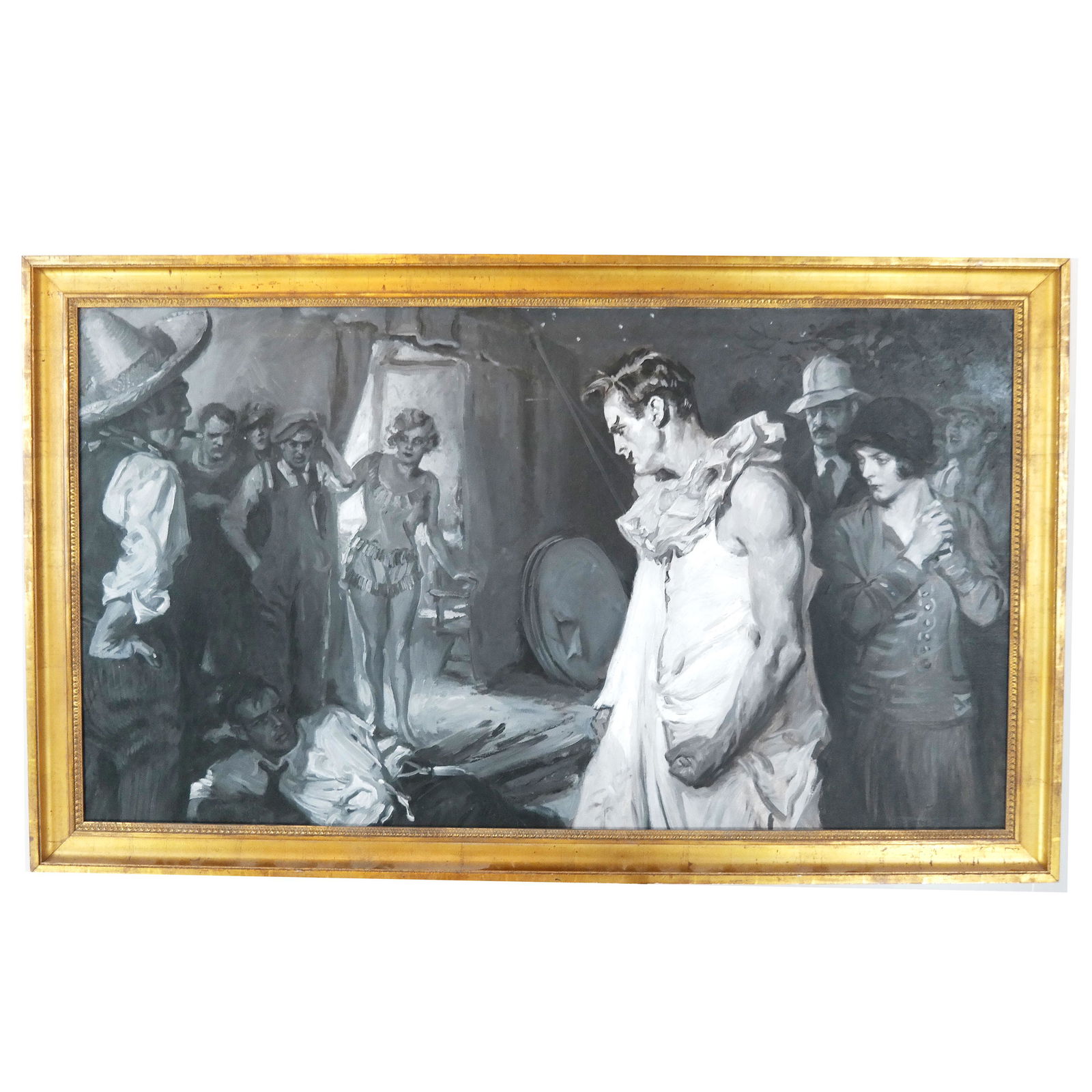 James M. FLAGG: The Fight - Oil Painting (1 of 7)