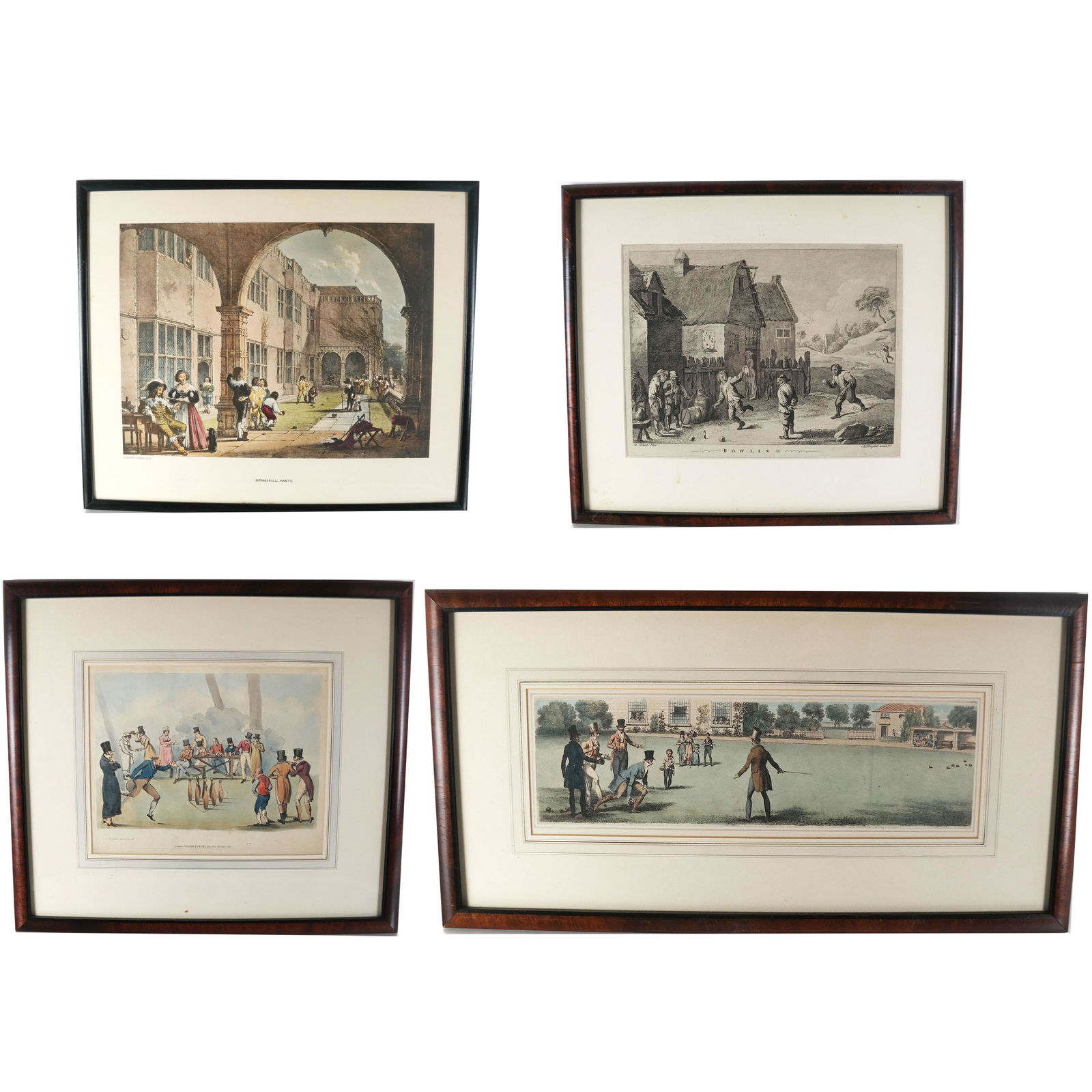Four Antique Sporting Prints - "Bowling" (1 of 19)