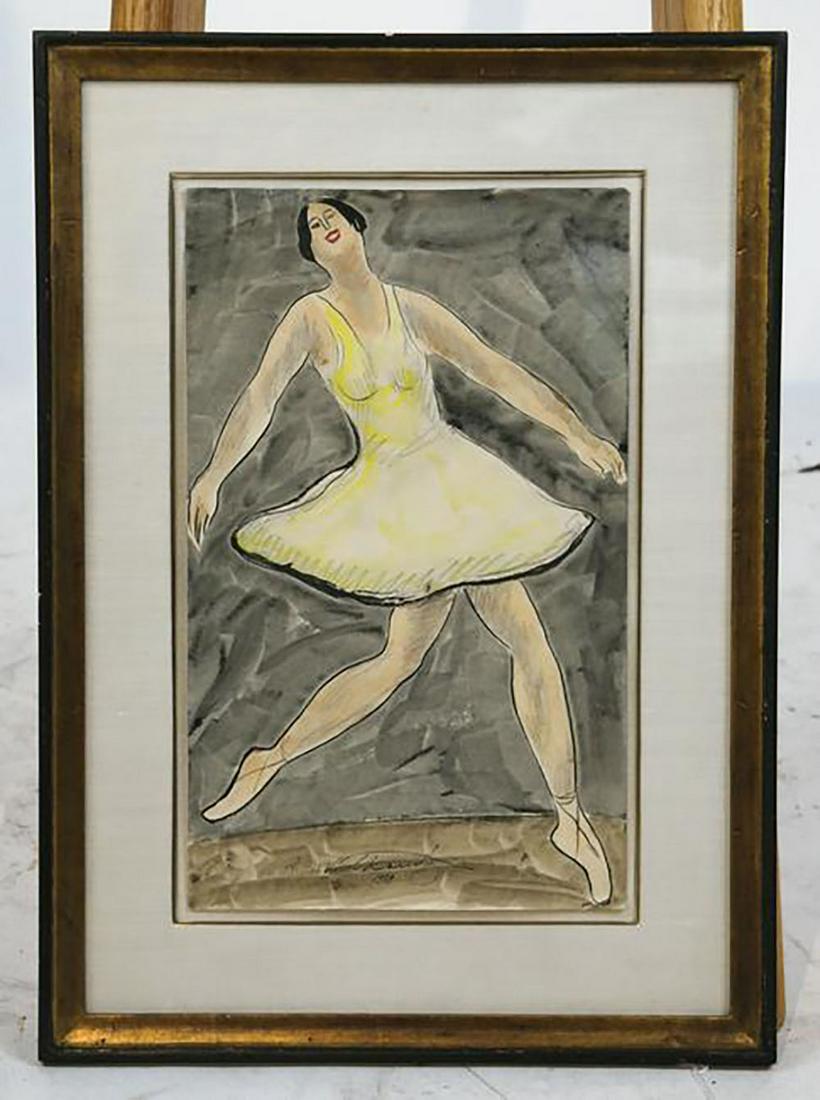 Abraham WALKOWITZ: Isadora Dancing - W/C (1 of 7)