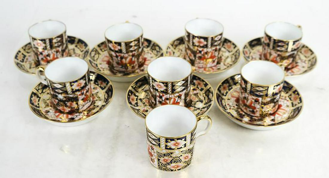 Royal Crown Derby Porcelain Cups/Saucers - 15 Pcs. (1 of 7)
