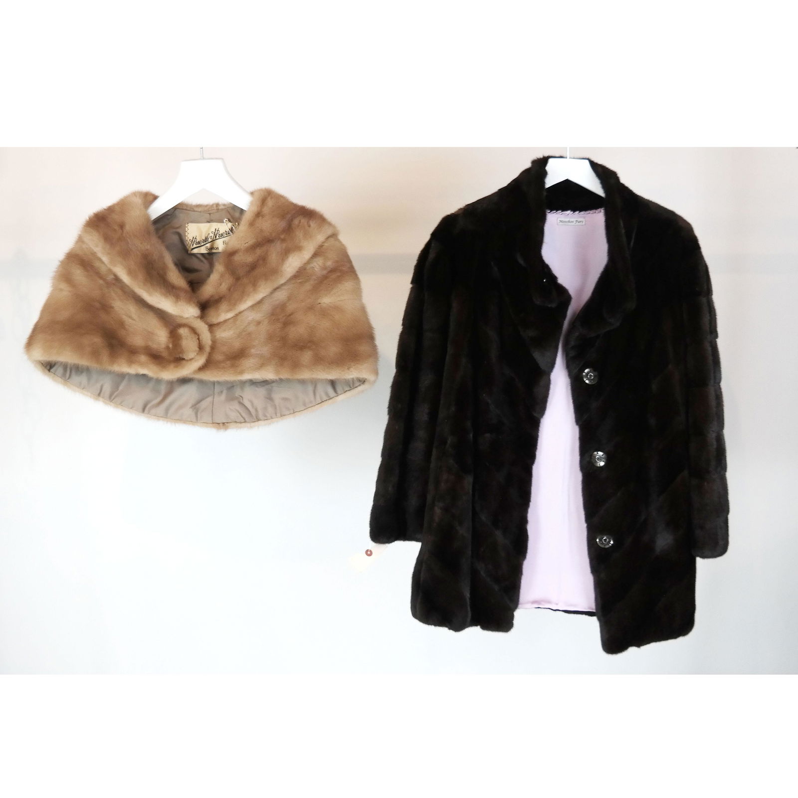 Mink Jacket & Vintage Capelet (1 of 9)