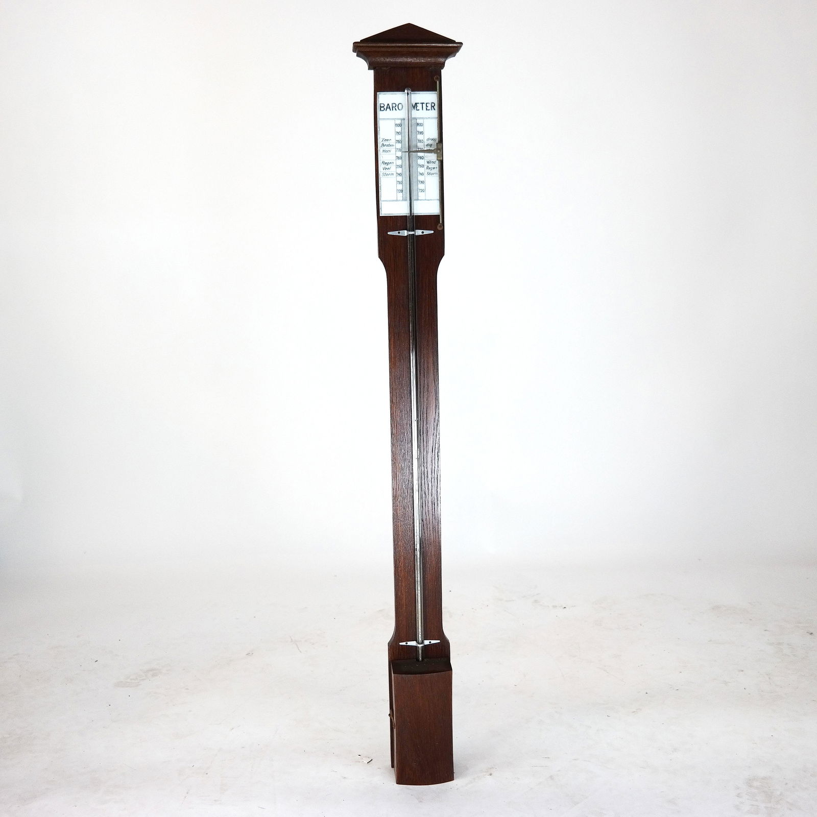 Antique Dutch Oak Stick Barometer (1 of 11)