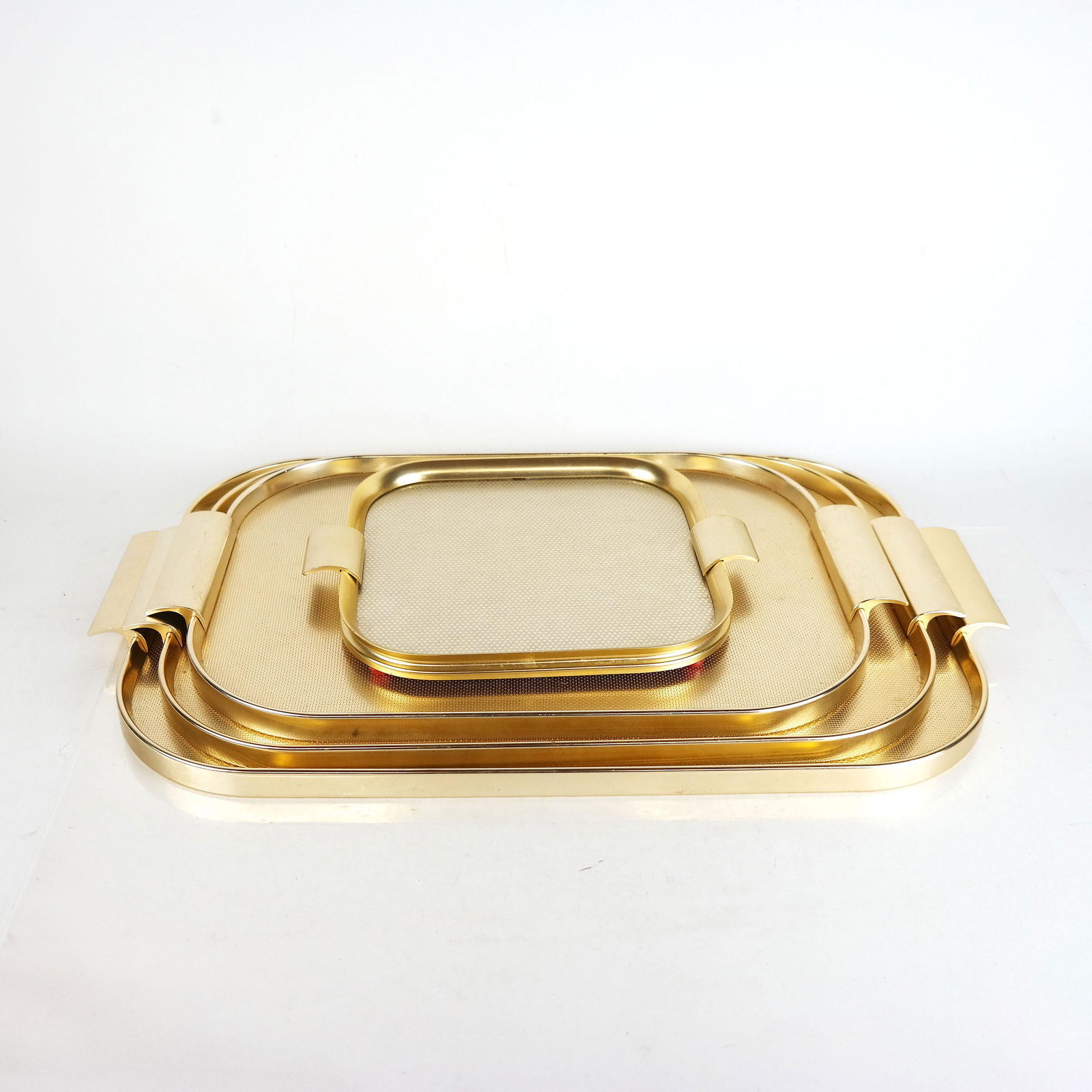 Nest of 4 Brass Trays (1 of 9)