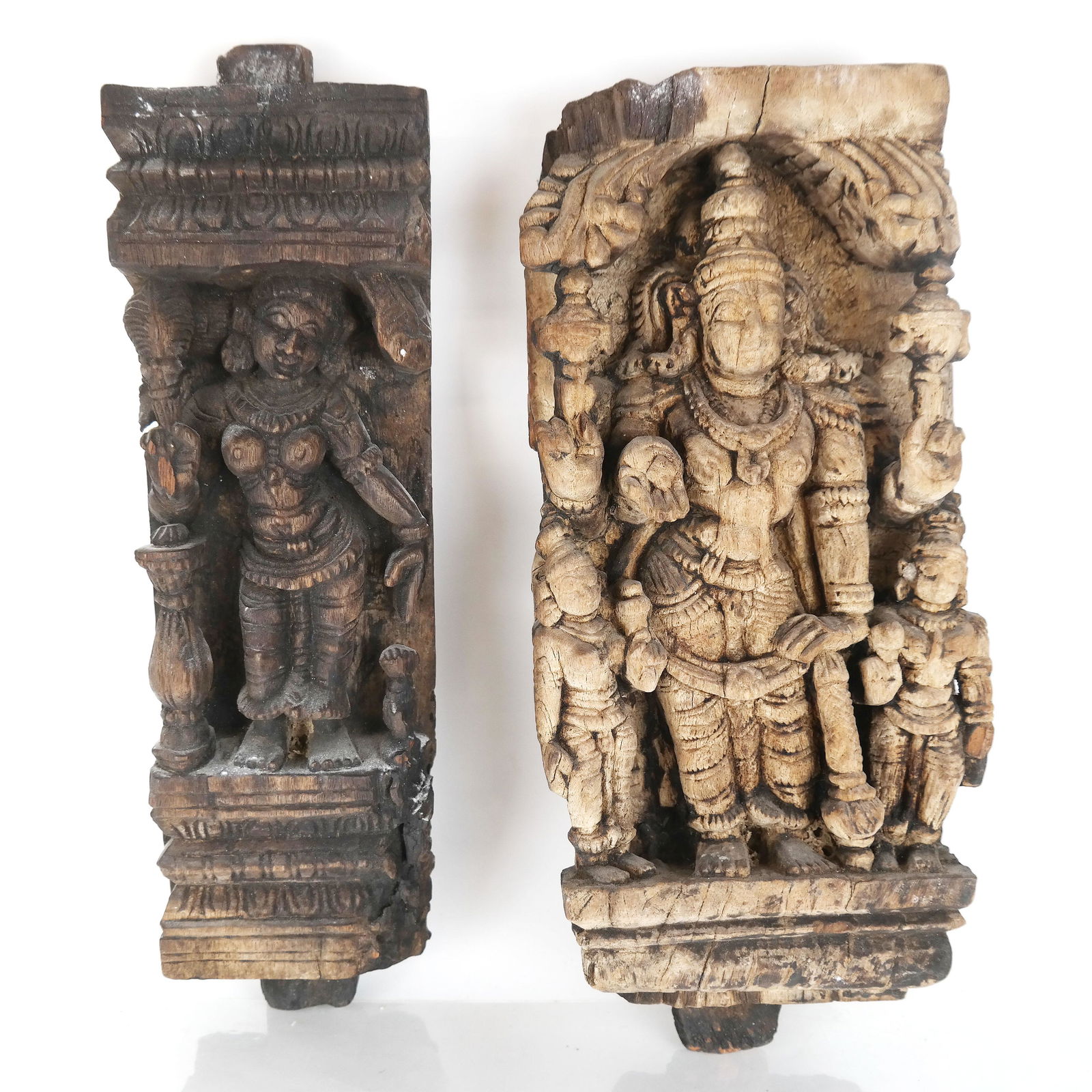 Two Asian Wood Temple Carvings (1 of 11)