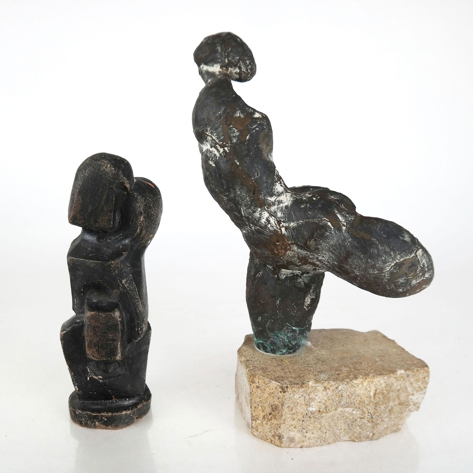 Two Unsigned Abstract Sculptures (1 of 12)