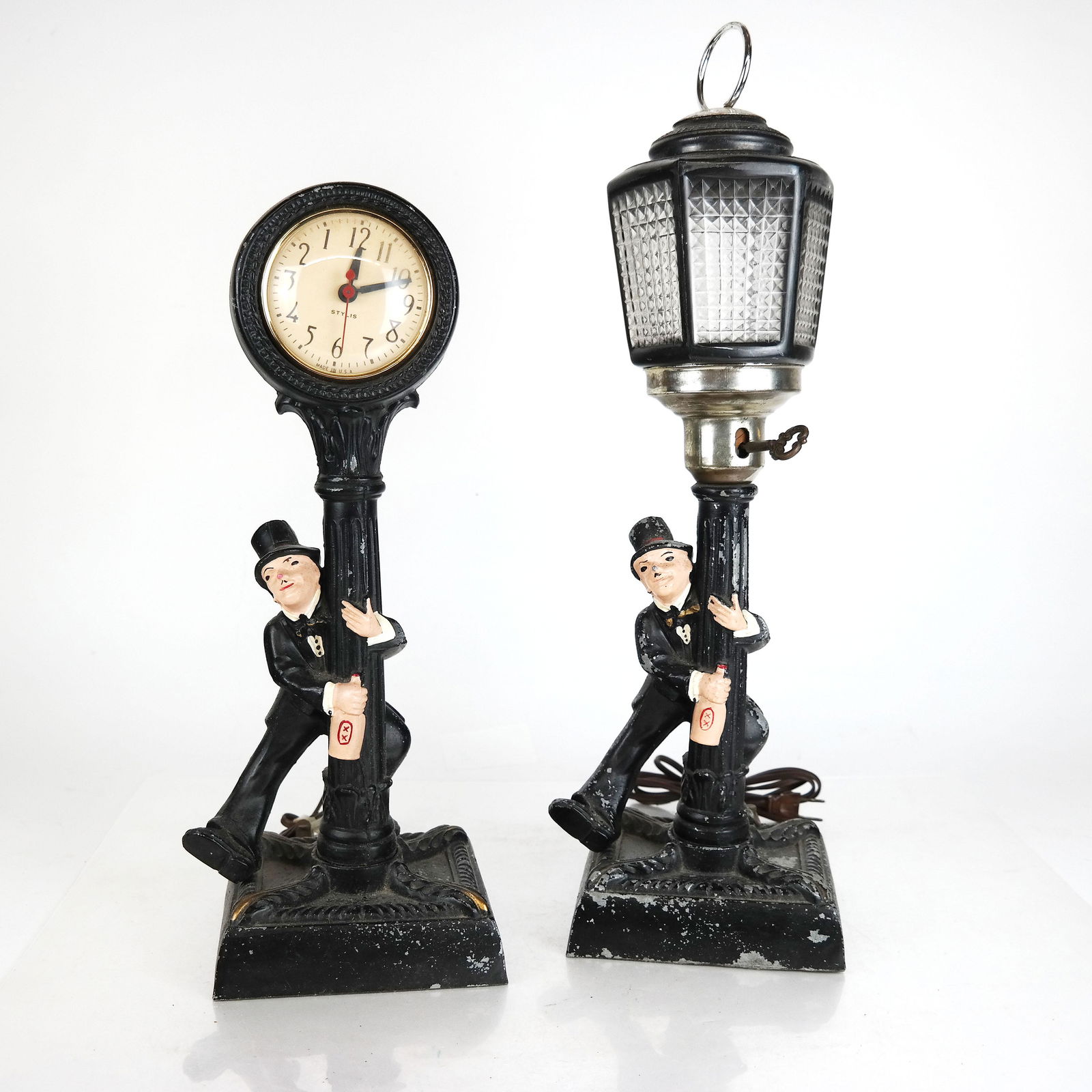 Pr. Figural Clock & Lamp (1 of 11)