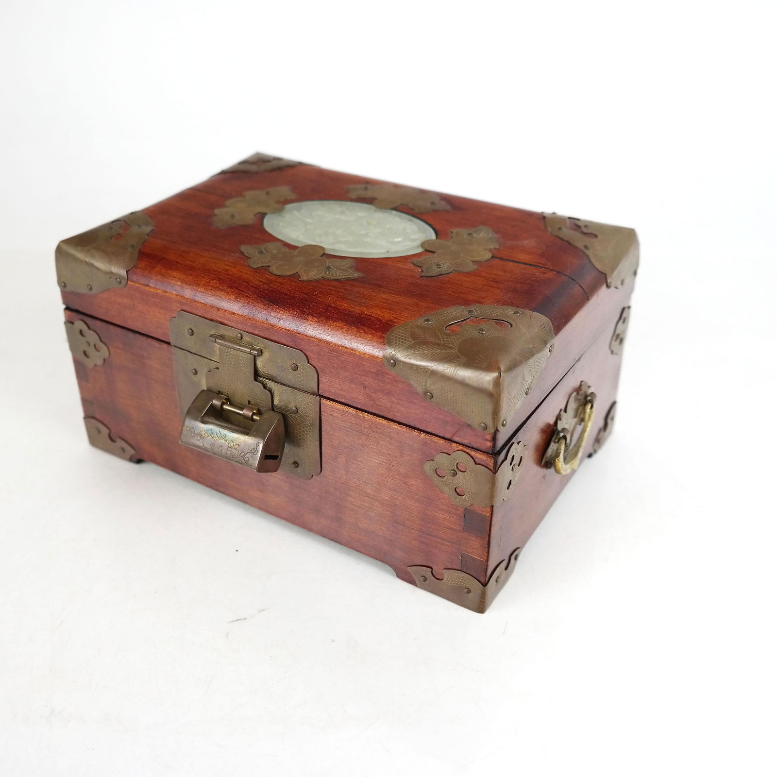 Jade and Brass Inlaid Music Box (1 of 6)