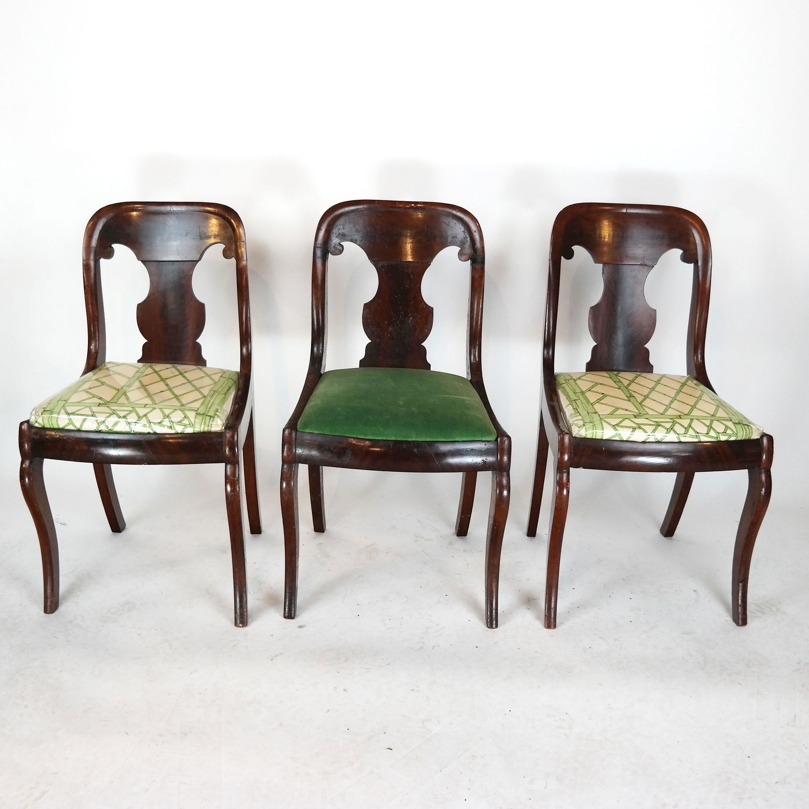Three Mahogany Empire-Style Dining Chairs (1 of 5)