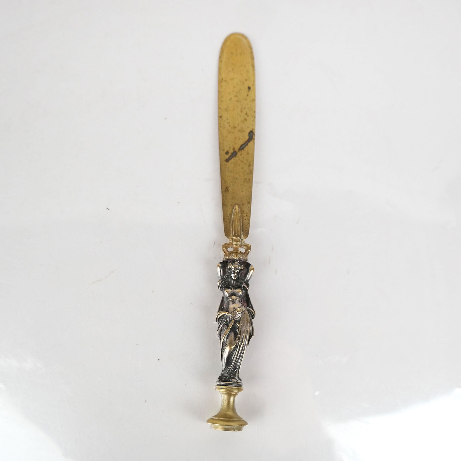 Art Nouveau Figural Letter Opener & Seal (1 of 8)