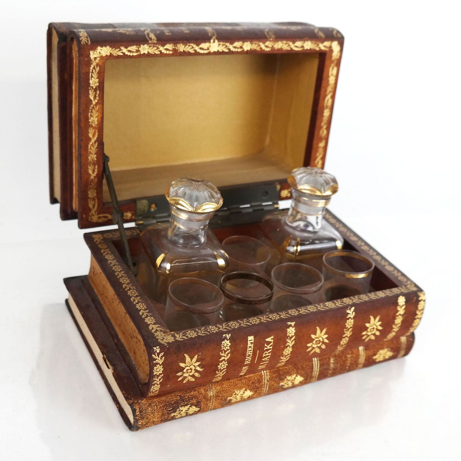 Vintage Tantalus Set in Book Box (1 of 11)