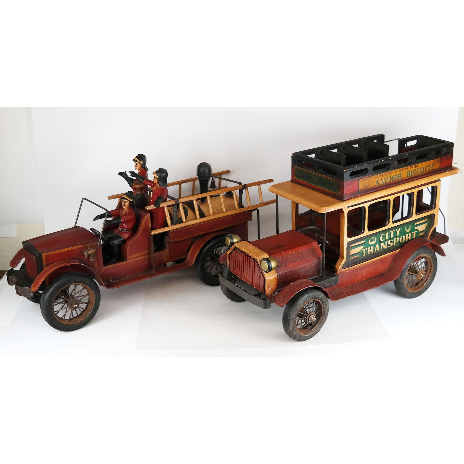 Large Vintage Toy Fire Truck & Bus (2) (1 of 17)
