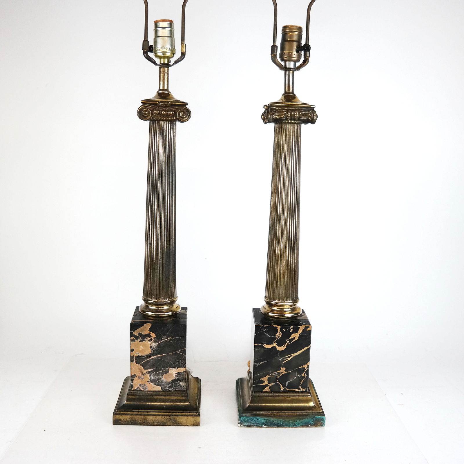 Pair of Empire-Style Column Lamps (1 of 8)
